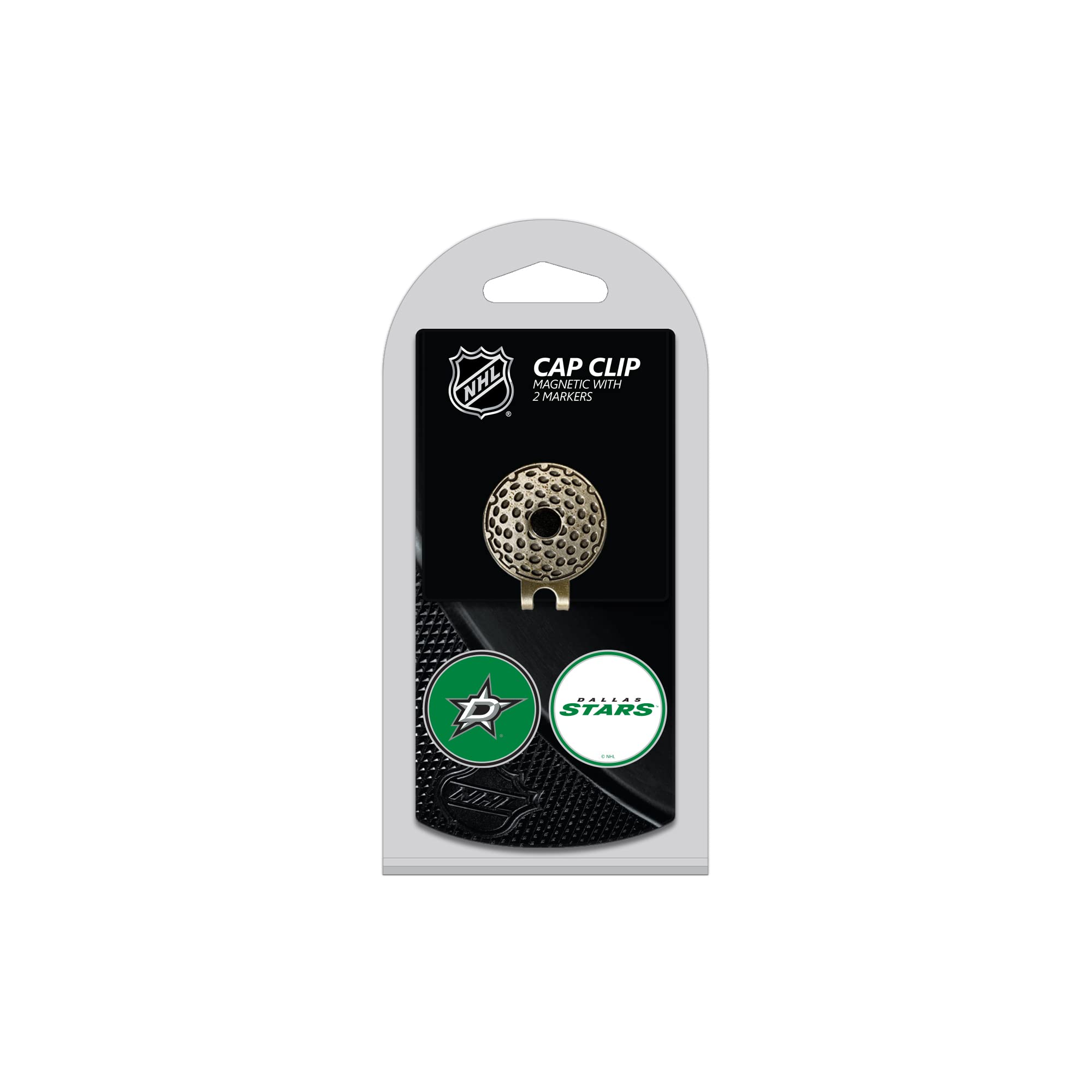 Team Golf NHL Golf Cap Clip with 2 Removable Double-Sided Enamel Magnetic Ball Markers - Easy Hat Attachment for Golfers & Sports Fans - Perfect for Golf Accessories, Game Day & Fan Gear