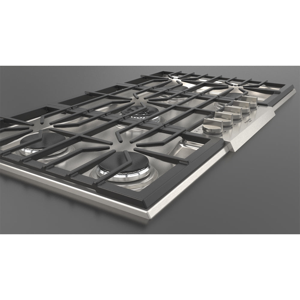 Fulgor Milano 36 Inch 5 Burner Gas Cooktop - 400 Series Stainless Steel (F4PGK365S1) | Professional Kitchen Appliance for Home Chefs & Cooking Enthusiasts