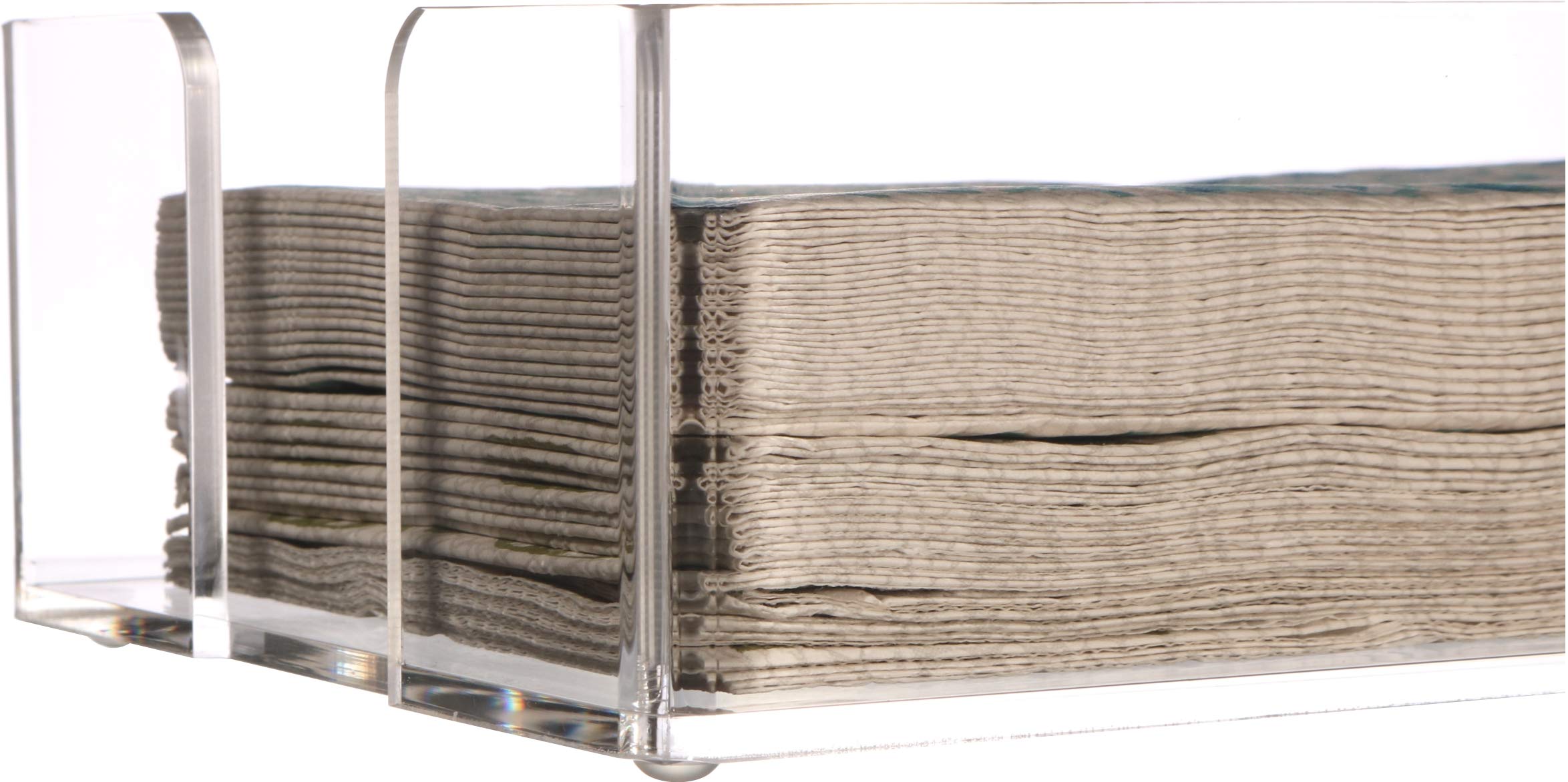 Modern Clear Acrylic Napkin Holder for Table - 9