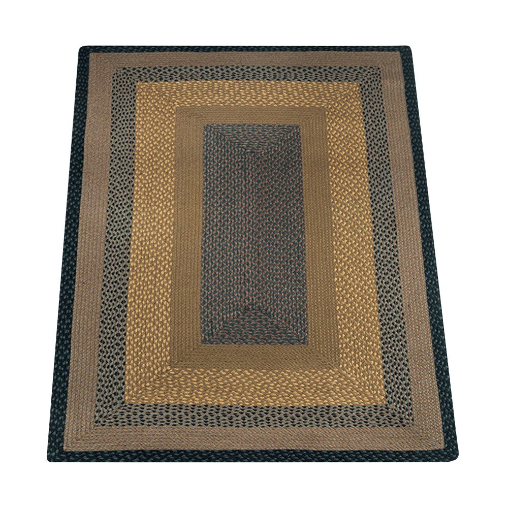 Premium Earth Tone Area Rug 4x6 Feet - Soft & Durable Brown/Black/Charcoal Handwoven Rug for Living Room, Bedroom or Office Decor