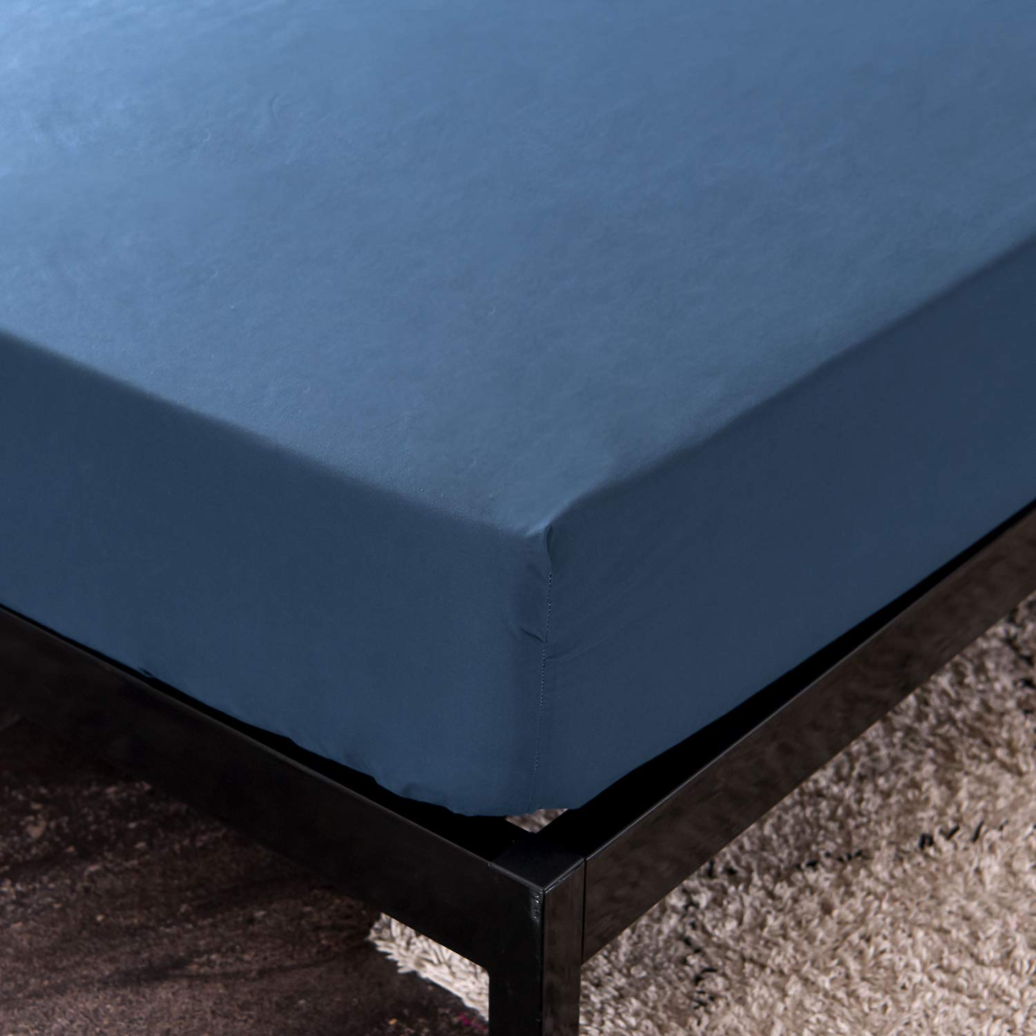 Blue Waterproof Fitted Sheet Full Size - Deep Pocket 15