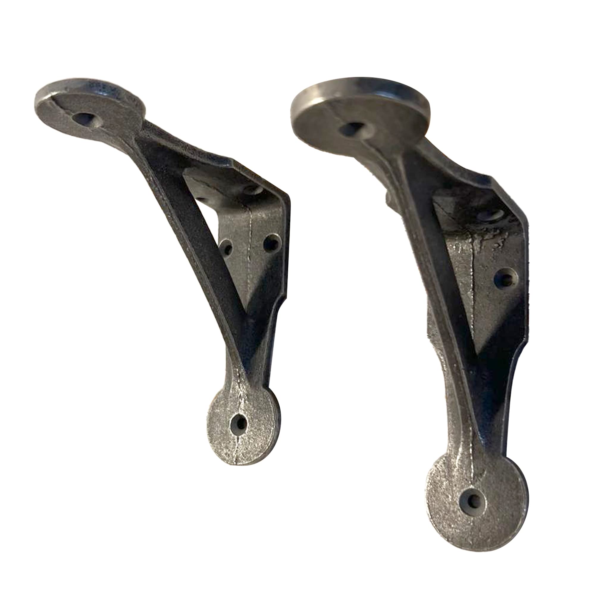 2 Pack Heavy Duty Grey Cast Iron Shelf Brackets – 5