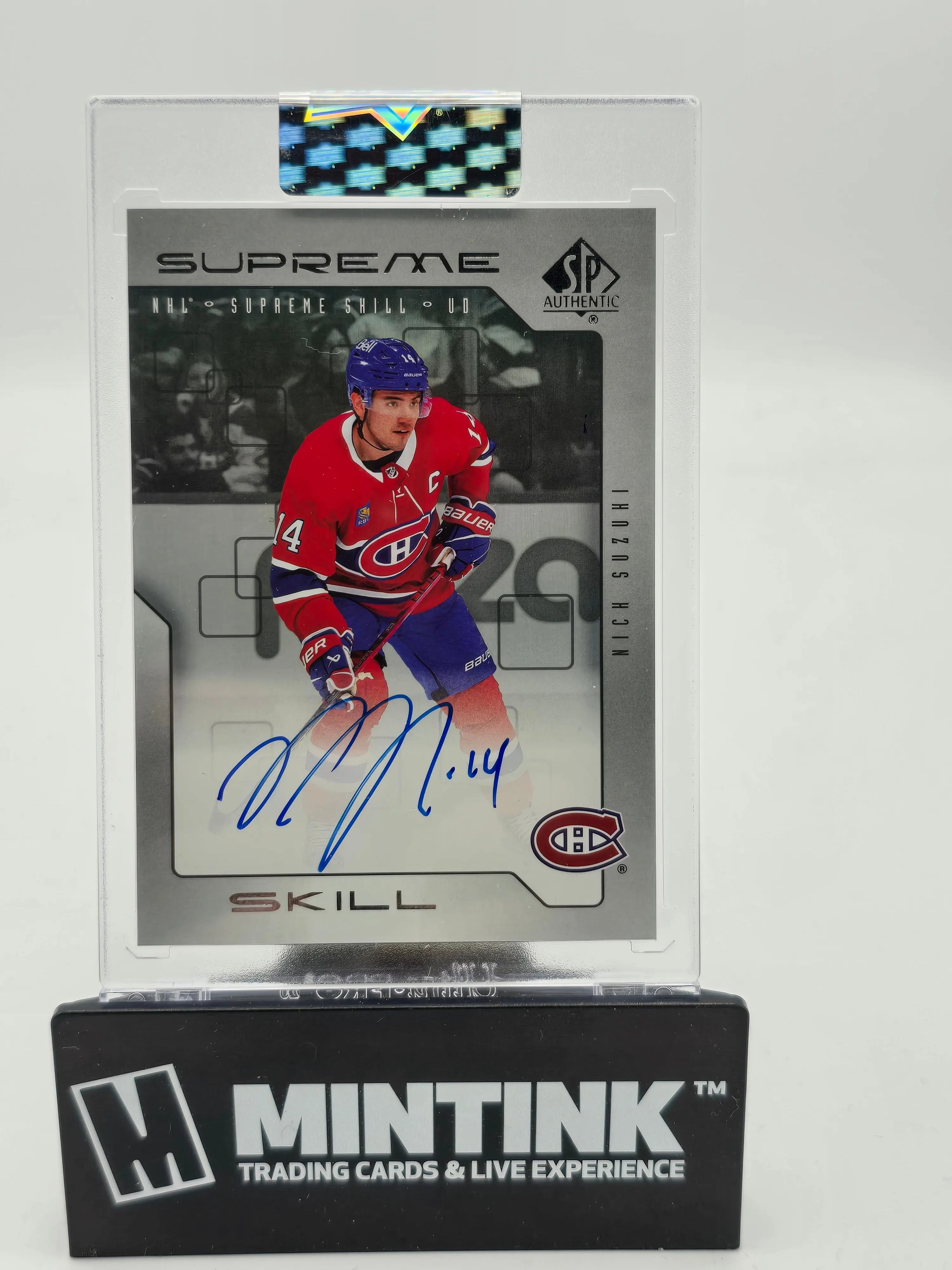 2023-24 Upper Deck Clear Cut Hockey Nick Suzuki Supreme Skill Autographed Card - Perfect for Collectors, Fans & Sports Memorabilia Enthusiasts