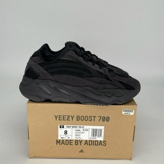 Adidas Yeezy Boost 3700 V2 Vanta Black Sneakers - Men's Size 8 (FU6684) | Stylish & Comfortable Running Shoes for Casual Wear & Gym Workouts