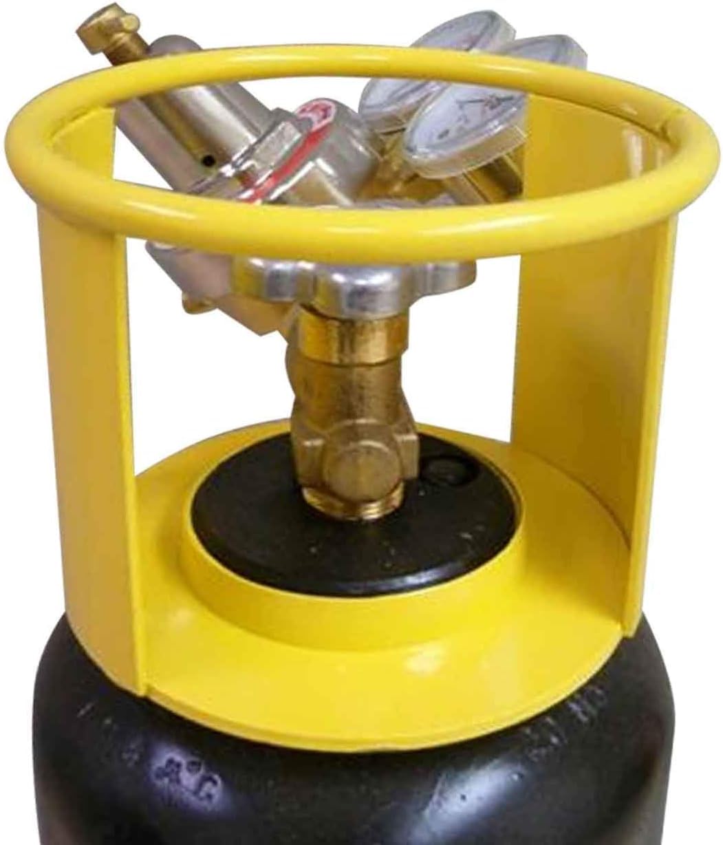 Acetylene Cylinder Regulator Protector Safety Cap 3-1/2 x 12 - High/Low Pressure Tank Safety Collar - Durable Acetylene Gas Cylinder Accessory for Welding, Cutting & Industrial Use