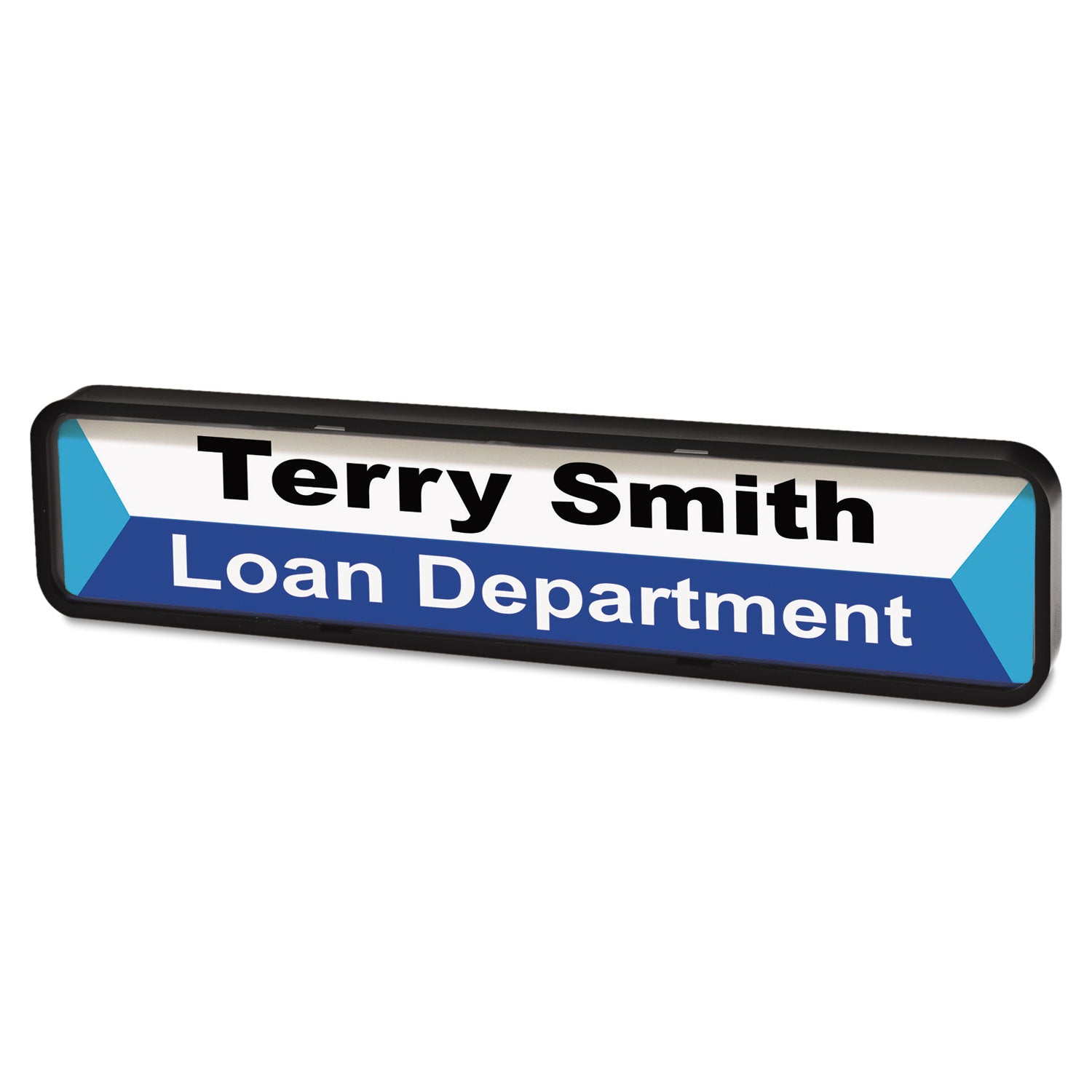 Advantus DIY Plastic Sign - 9.38 x 2 Inches, Black - Perfect for Home Office, Classroom, and Retail Store Organization