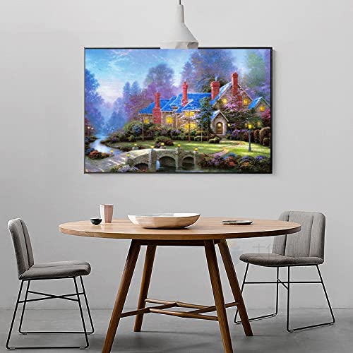 500-Piece Jigsaw Puzzle for Adults & Kids - Tranquil Cottage Landscape (20.5x15 Inch) - Large Piece Educational Puzzle Game for Family Holiday Activities & Stress Relief