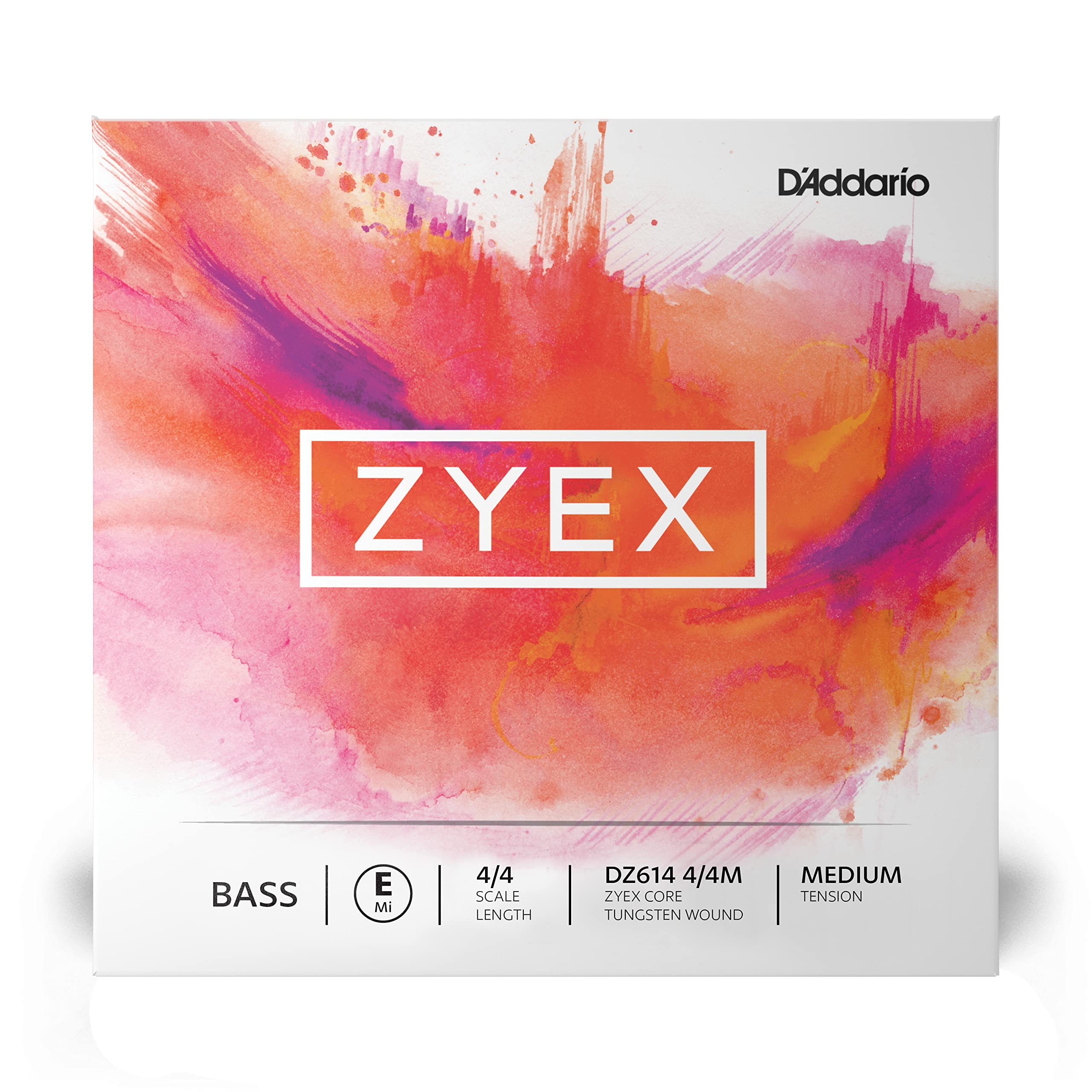 D'Addario Zyex Bass E-String for 4/4 Scale Violin - Medium Tension Synthetic Core String | Perfect for Professional Performances & Studio Recordings