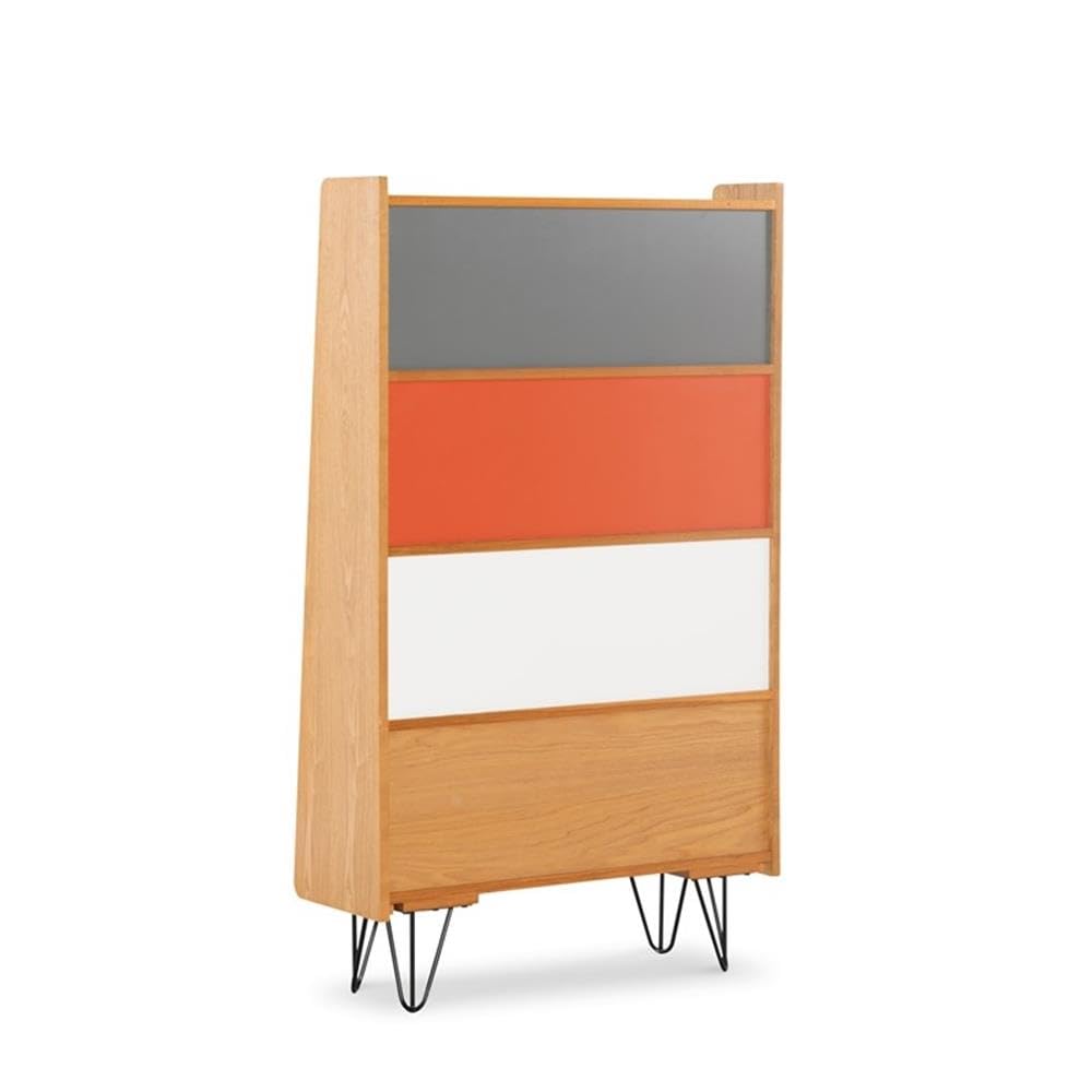 Perry Bookcase with Iron Legs - Sturdy Modern Bookshelf for Home & Office - Perfect for Living Room, Bedroom, or Study Organization