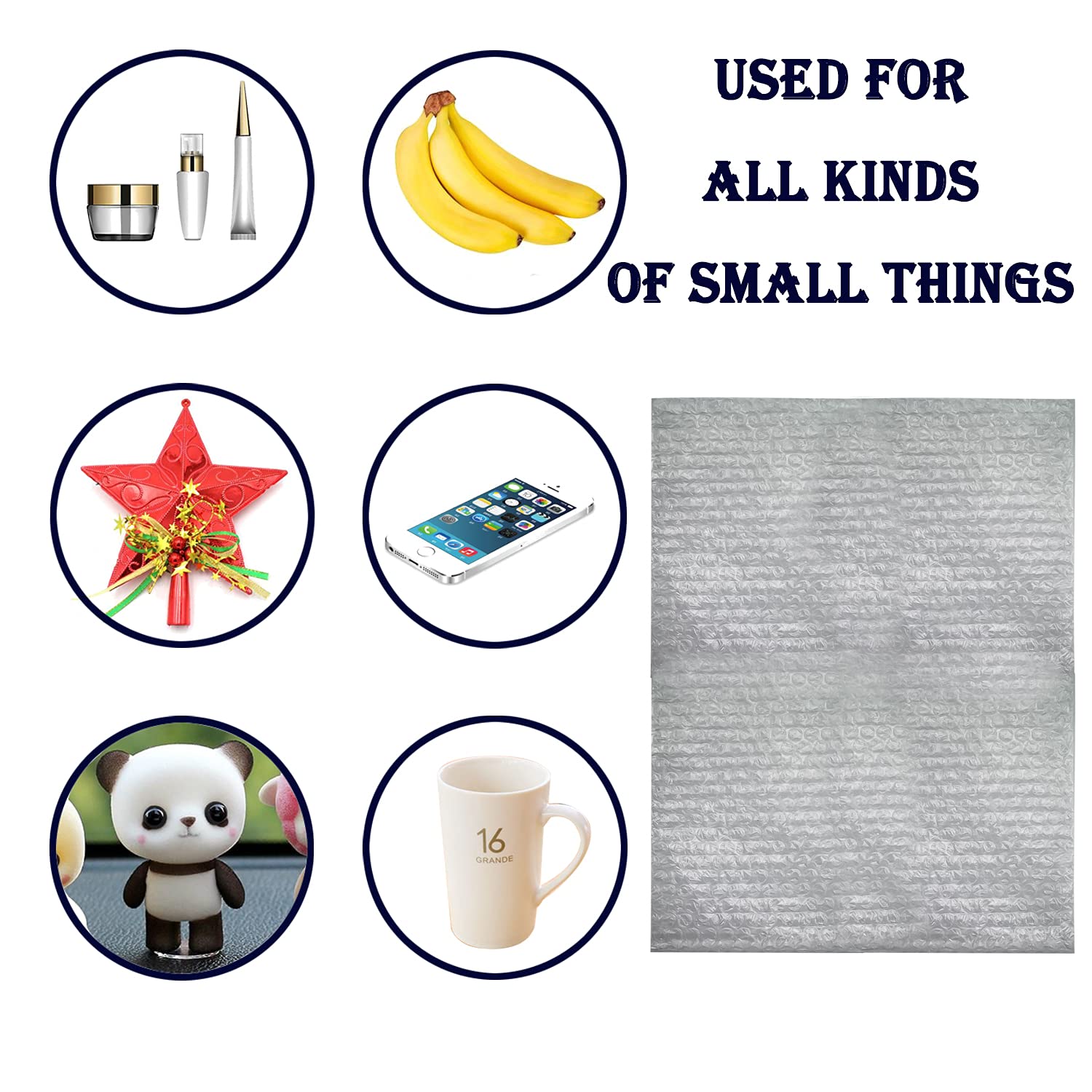 50Pcs 12x16 Inch Clear Bubble Cushioning Bags - Double Walled Bubble Pouches for Shipping, Moving & Storage - Protective Packaging for Dishes, Glasses, Plates - Ideal for Ecommerce, Home & Office Packing Supplies
