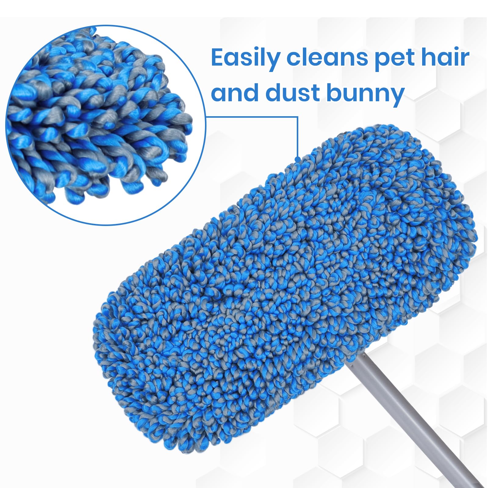 Best Dust Mop for Hardwood Floors - Wet & Dry Microfiber Flat Mop with 57