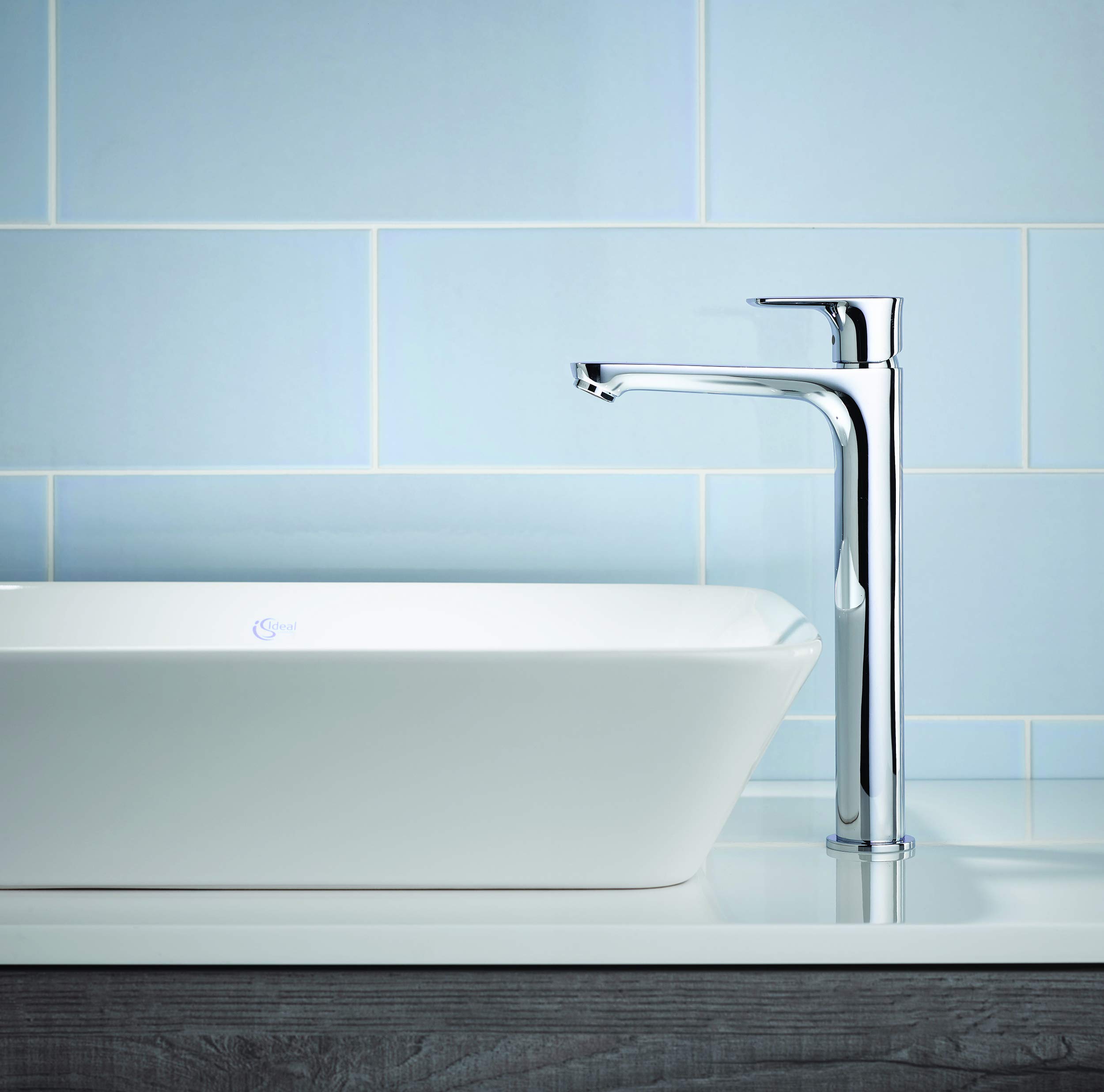 Ideal Standard Concept Air Single Lever Tall Basin Mixer Tap in Chrome Finish - Perfect for Modern Bathroom & Vanity Sink Faucet Upgrade