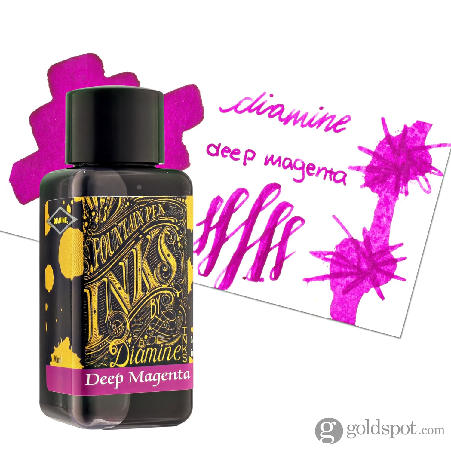 Diamine Classic Deep Magenta Fountain Pen Ink Bottle - Premium Writing Ink for Calligraphy, Journaling & Lettering - Ideal for Fountain Pens, Dip Pens & Artistic Use