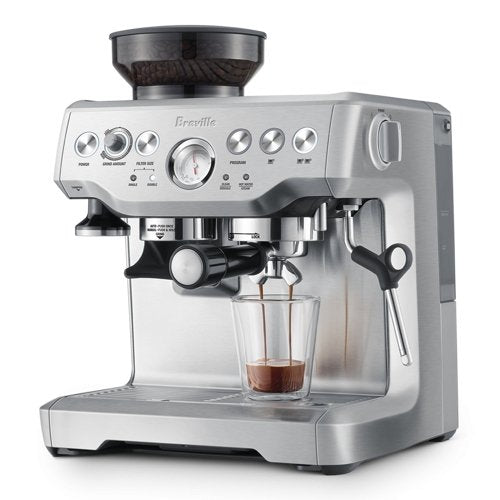 Breville BES870BSS The Barista Express Espresso Machine - Semi-Automatic Coffee Maker with Built-in Grinder for Home Baristas | Perfect for Espresso, Latte & Cappuccino Making