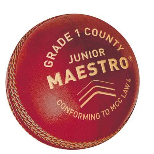 Gunn & Moore Maestro Cricket Ball - Premium Leather Cricket Ball for Professional & Club Matches - Perfect for Practice, Training & Competitive Games