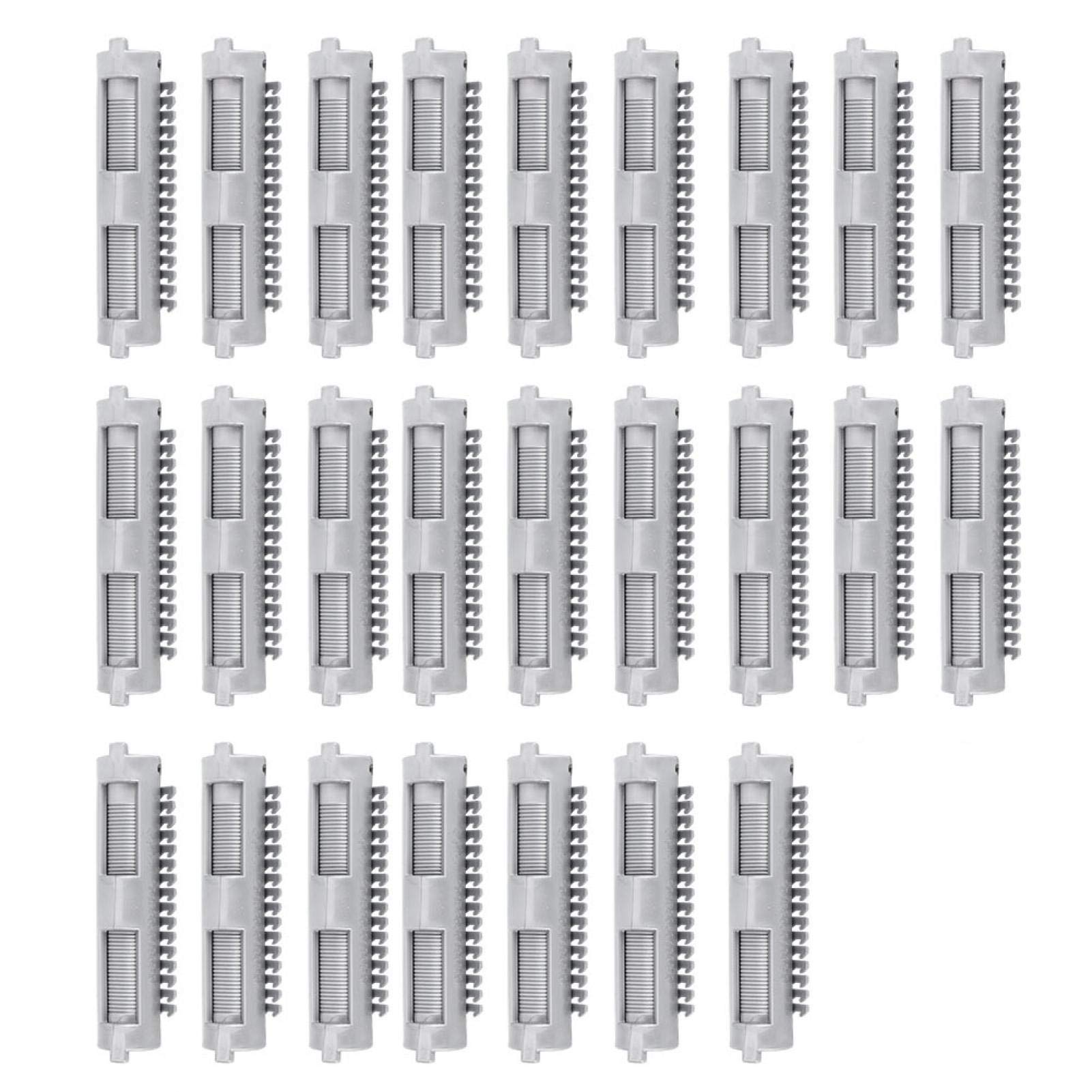 25Pcs Hair Perm Rods & Rollers with Clips - Professional Curling Tool for Curly, Wavy & Fluffy Hair Styles - Perfect for Home Use & Salon Styling - Great for Perms, Curls & Volume Boosting Hairstyles
