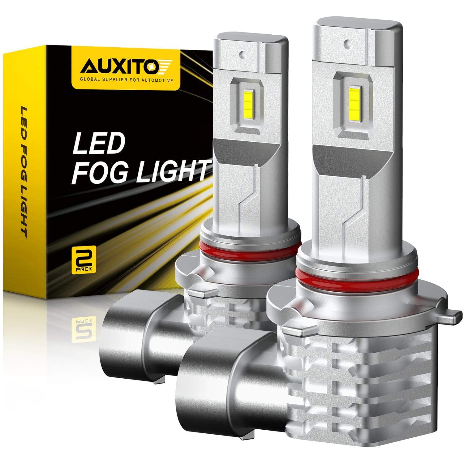 9145 9140 H10 LED Fog Light Bulb - 6000LM High Brightness, Fanless Design with CSP LED Chips - Perfect for Off-Road, Trucks & SUVs in Foggy Conditions