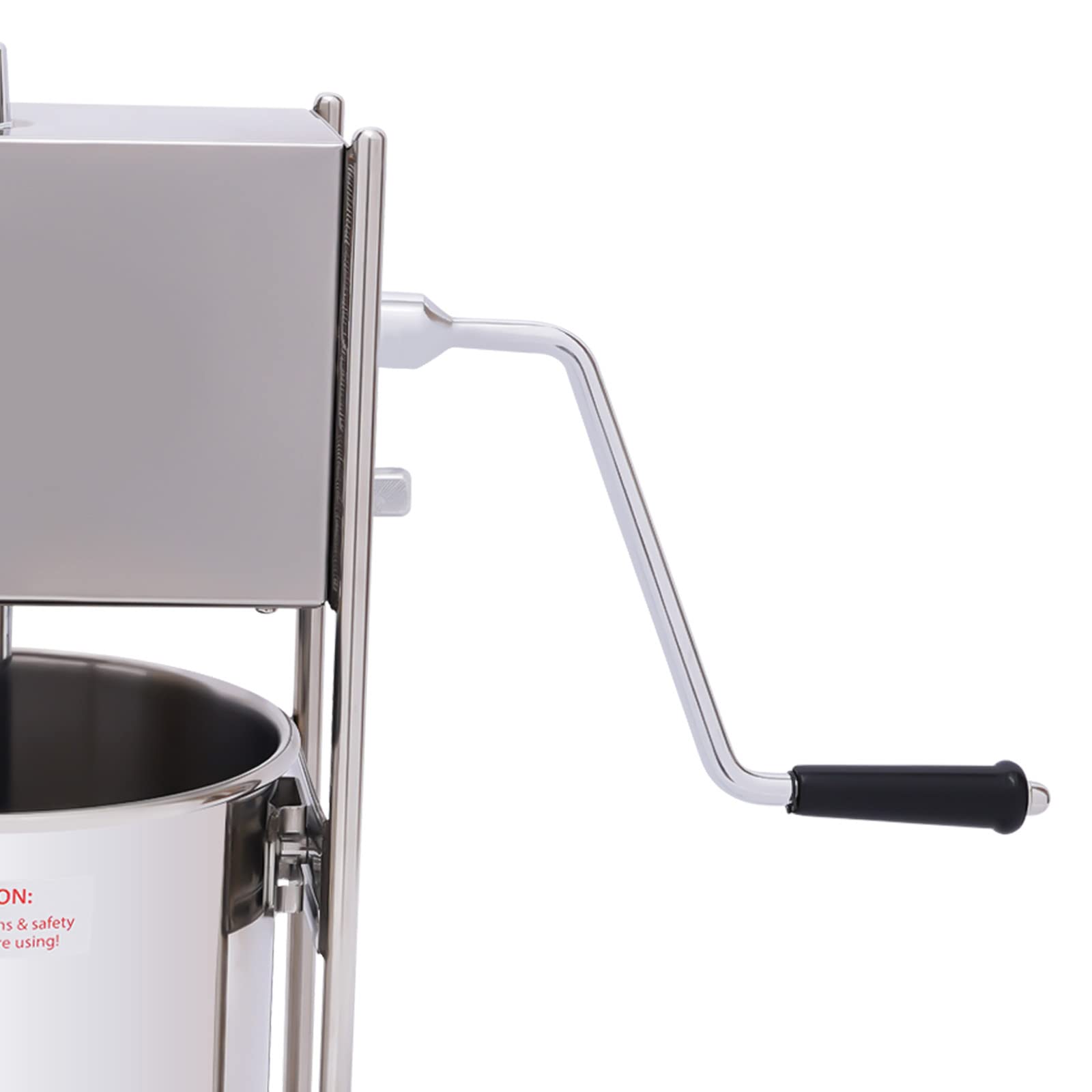 Stainless Steel Manual Churro Maker Machine - 10L Vertical Latin Fruit & Dough Press for Homemade Churros, Donuts, Sausages - Perfect for Commercial Kitchens, Bakeries & Home Use