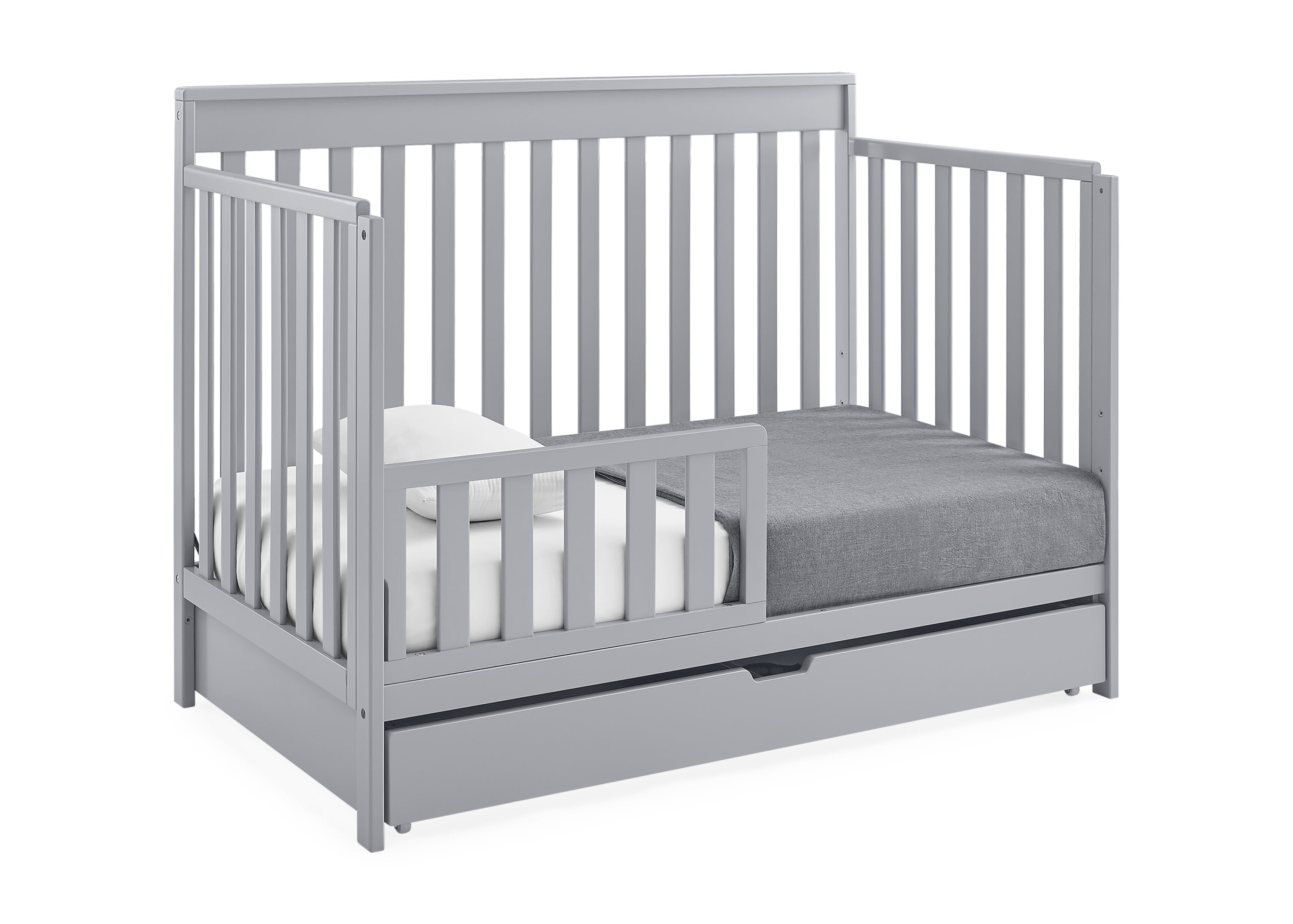 Mercer 6-in-1 Convertible Baby Crib with Storage Drawer & Trundle - Nursery Furniture for Newborn to Toddler Bed | Perfect for Small Spaces & Shared Rooms