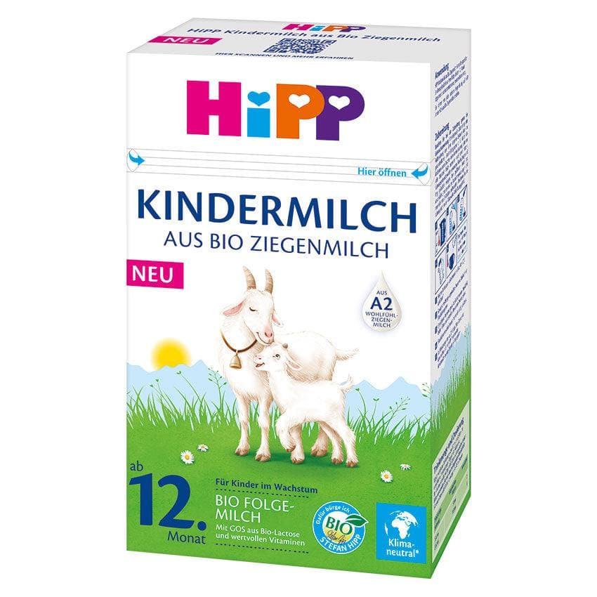 HiPP Organic Goat Milk Formula for Babies & Toddlers - 400g German Kindermilch | Gentle Nutrition for Sensitive Stomachs & Lactose Sensitivity | Ideal for Supplementing or Transitioning from Breastfeeding