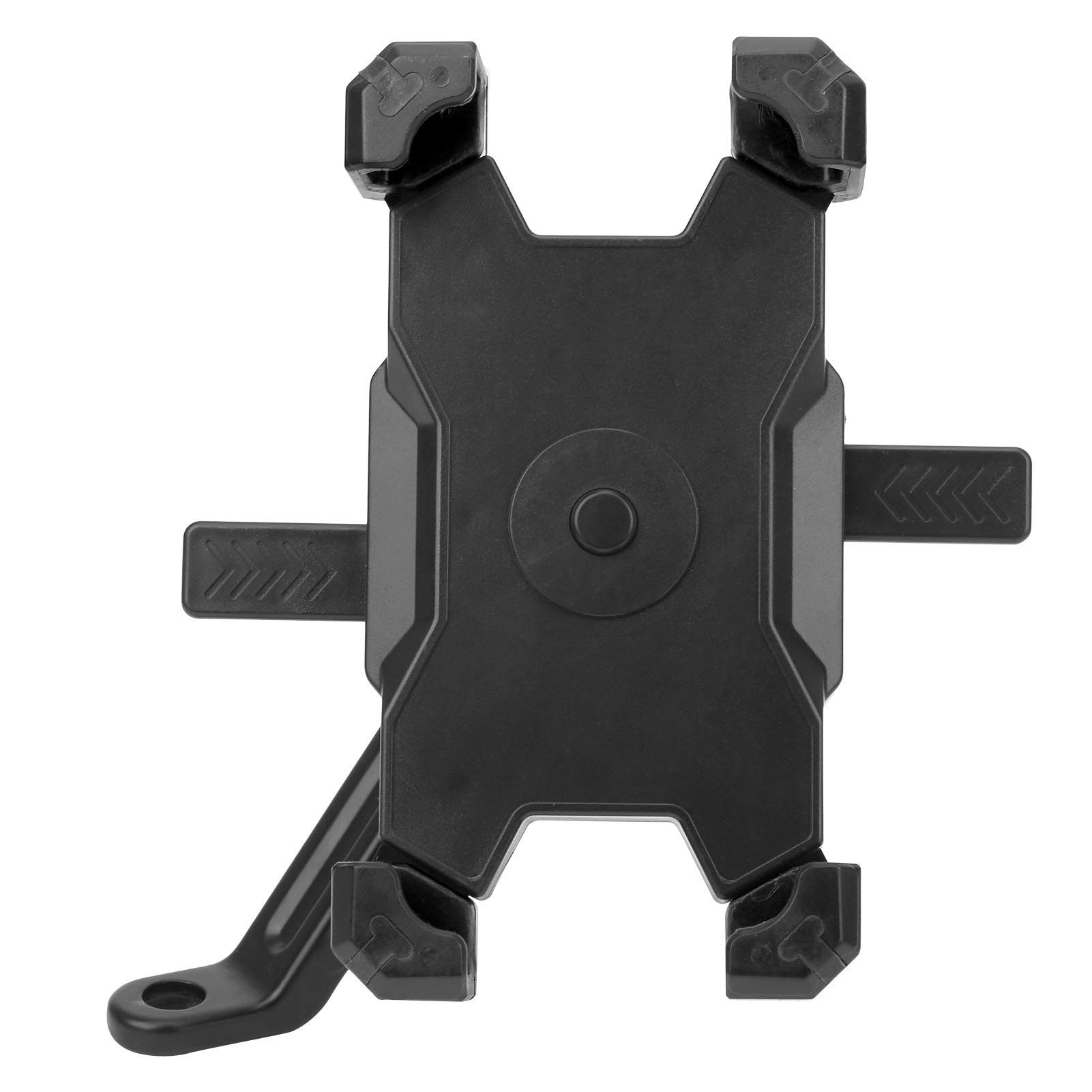 LZKW Rotatable Motorcycle Phone Mount - Quick Installation Bike Phone Holder for Navigation, Fits Bicycle & Motorcycle Rearview Mirror (Black) - Perfect for GPS Navigation, Commuting & Outdoor Adventures