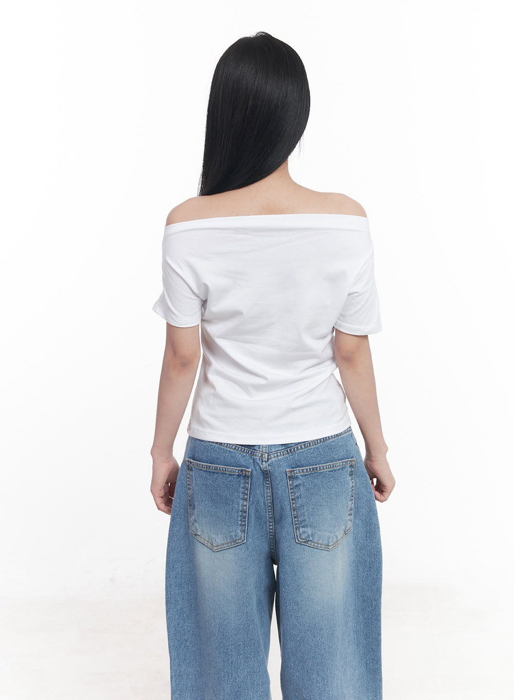 Essential Off Shoulder Top CY527 - Women's Fashion Stretch Casual Blouse for Summer Outfits | Perfect for Beach, Party & Date Night