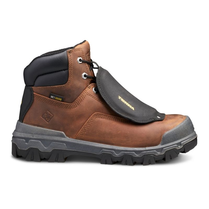 Terra Sentry 2020 Men's 6 Composite Toe Work Boot with External METGUARD TR0A4NRXBRN - Brown Safety Shoes for Construction, Warehouse & Outdoor Work