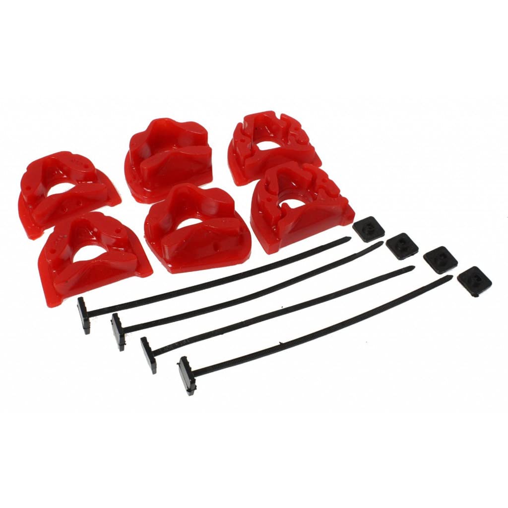 Energy Suspension Motor Mount Kit for 1999-2000 Honda Civic Si - Red (Part #16.1106R) | Manual Transmission Upgrade for Enhanced Performance & Vibration Reduction