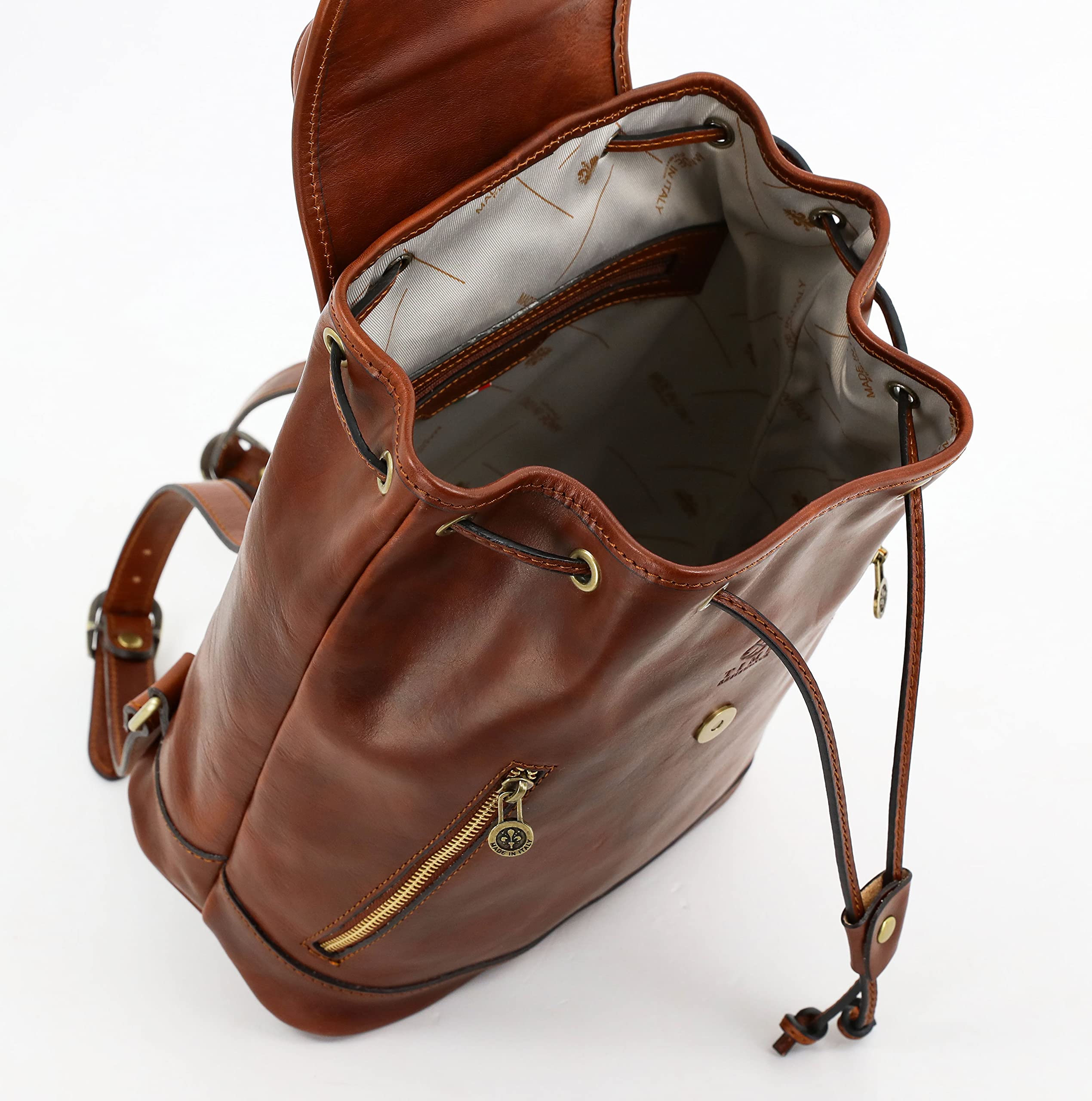 Durable Women's Leather Backpack - Stylish Small Business Casual Purse for Ladies (Brown) | Perfect for Work, Travel & Everyday Use
