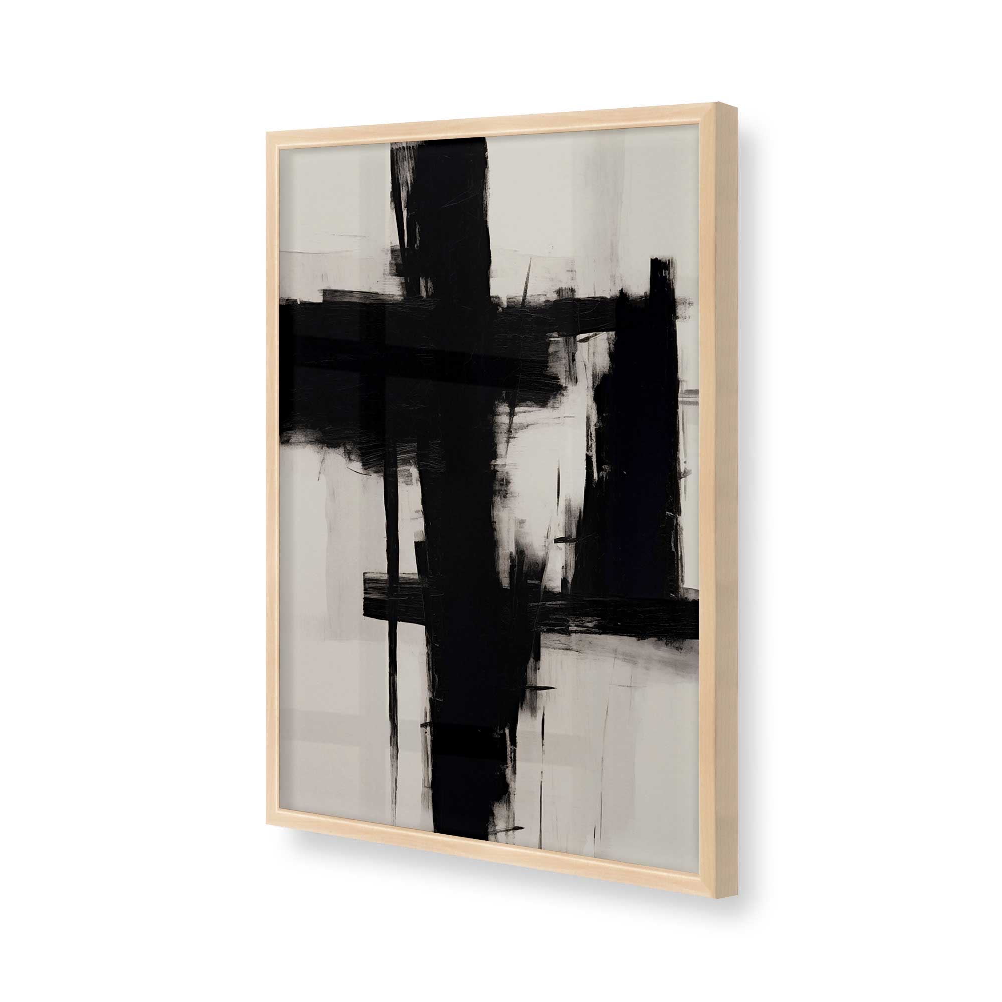 Contrast in Silence II Print - Abstract Wall Art Decor for Living Room, Bedroom & Office - Modern Home Decor & Unique Gift Idea