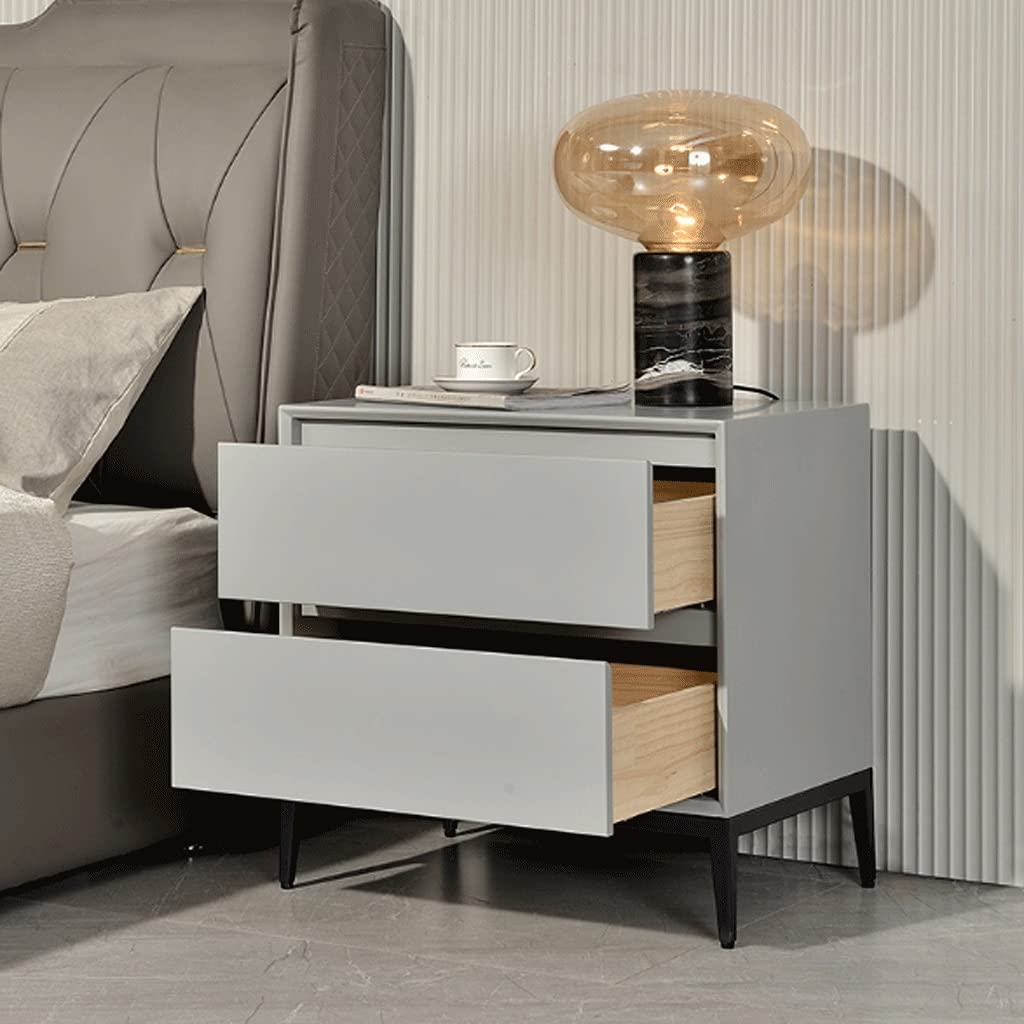 Modern Minimalist Nightstand - Nordic Style End Table & Side Table with Storage for Bedroom, Large Size - Perfect for Small Spaces, Apartments, and Cozy Bedrooms