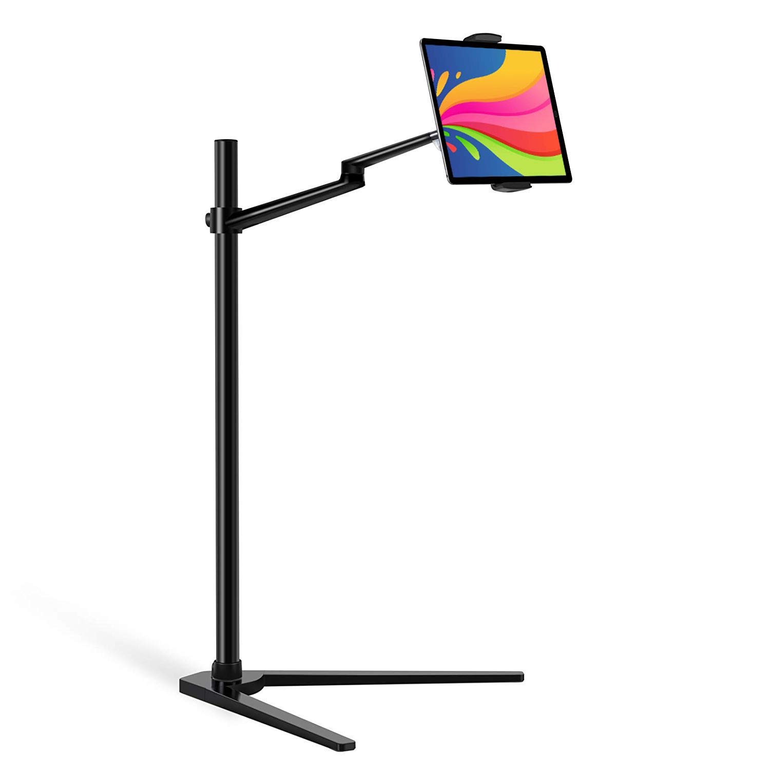 Adjustable Tablet Stand for Bed - 360° Rotating iPad Holder with Durable Construction - Perfect for Watching Movies, Online Classes, Reading & Hands-Free Use - Compatible with Most Tablets & Phones - Ideal for Home, Office & Travel Use
