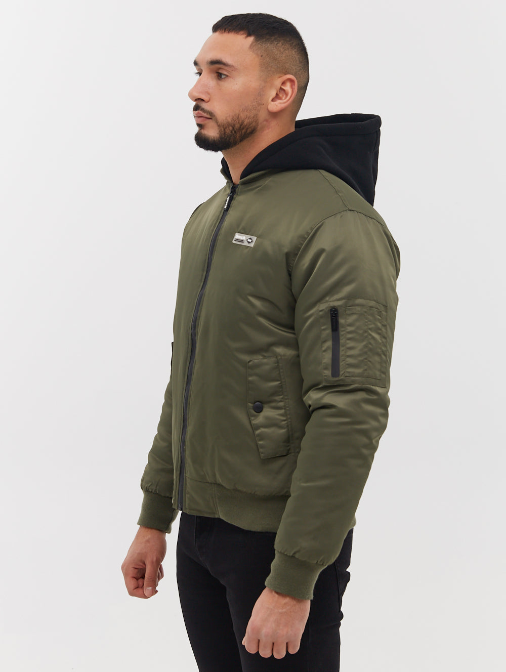 Bomper Fleece Hooded Bomber Jacket for Men & Women - Warm Winter Outerwear for Outdoor Activities, Travel & Casual Wear