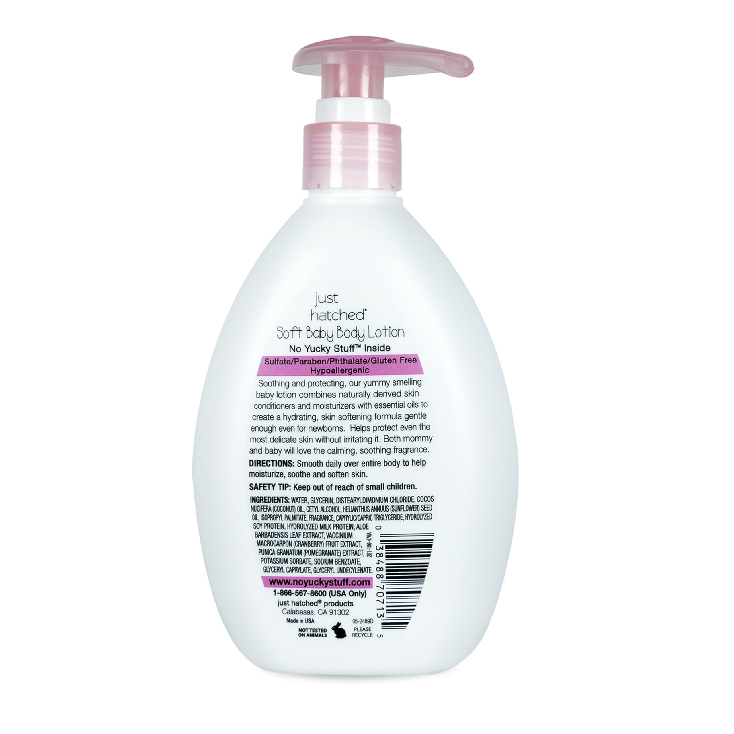Organic Baby Lotion for Sensitive Skin - Hypoallergenic & Fragrance-Free Daily Moisturizer with Essential Oils | Soothing & Calming Formula | 10.1 fl oz | Perfect for Newborns, Eczema & Dry Skin Care