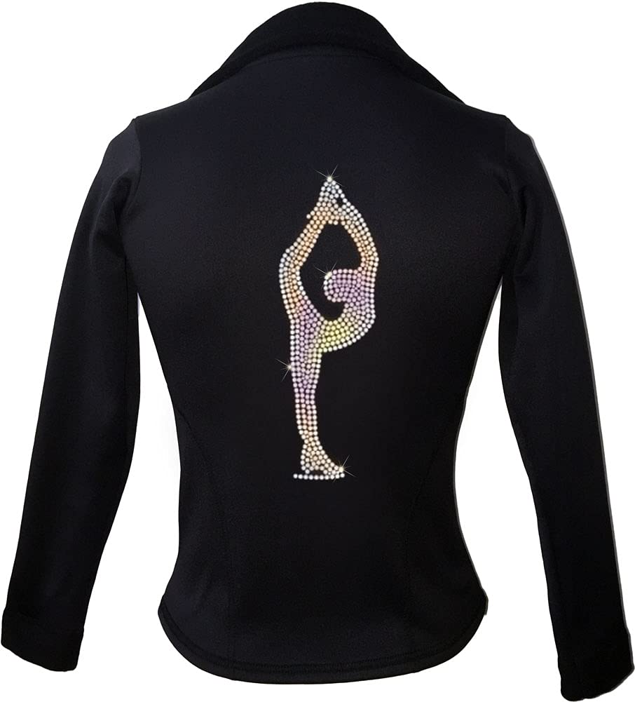 Premium Figure Skating Jacket for Women - Breathable Stretch Performance Outerwear - Perfect for Ice Skating Competitions & Winter Sports Training