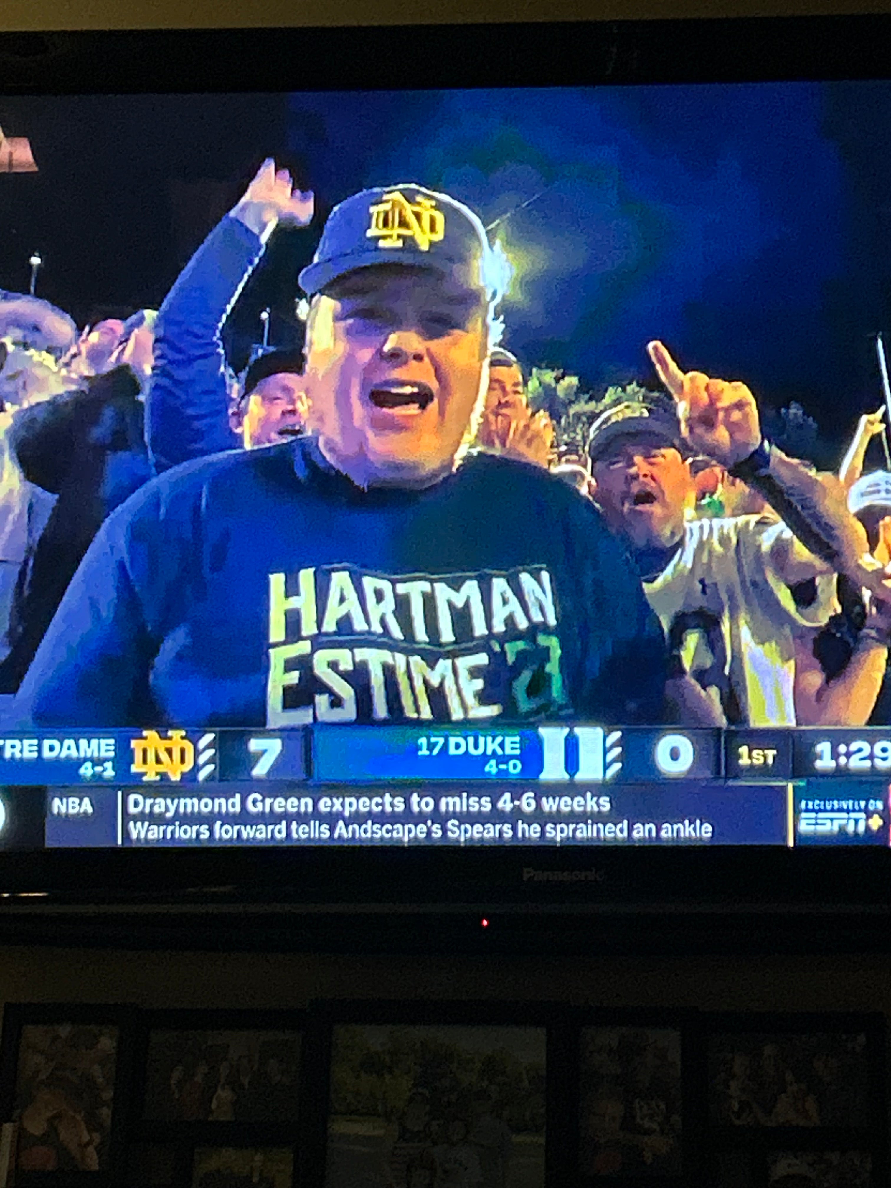 Hartman Estime 2023 Notre Dame Fighting Irish Fan T-Shirt for Men & Women - S to 5XL - Game Day, Tailgating & College Spirit Wear