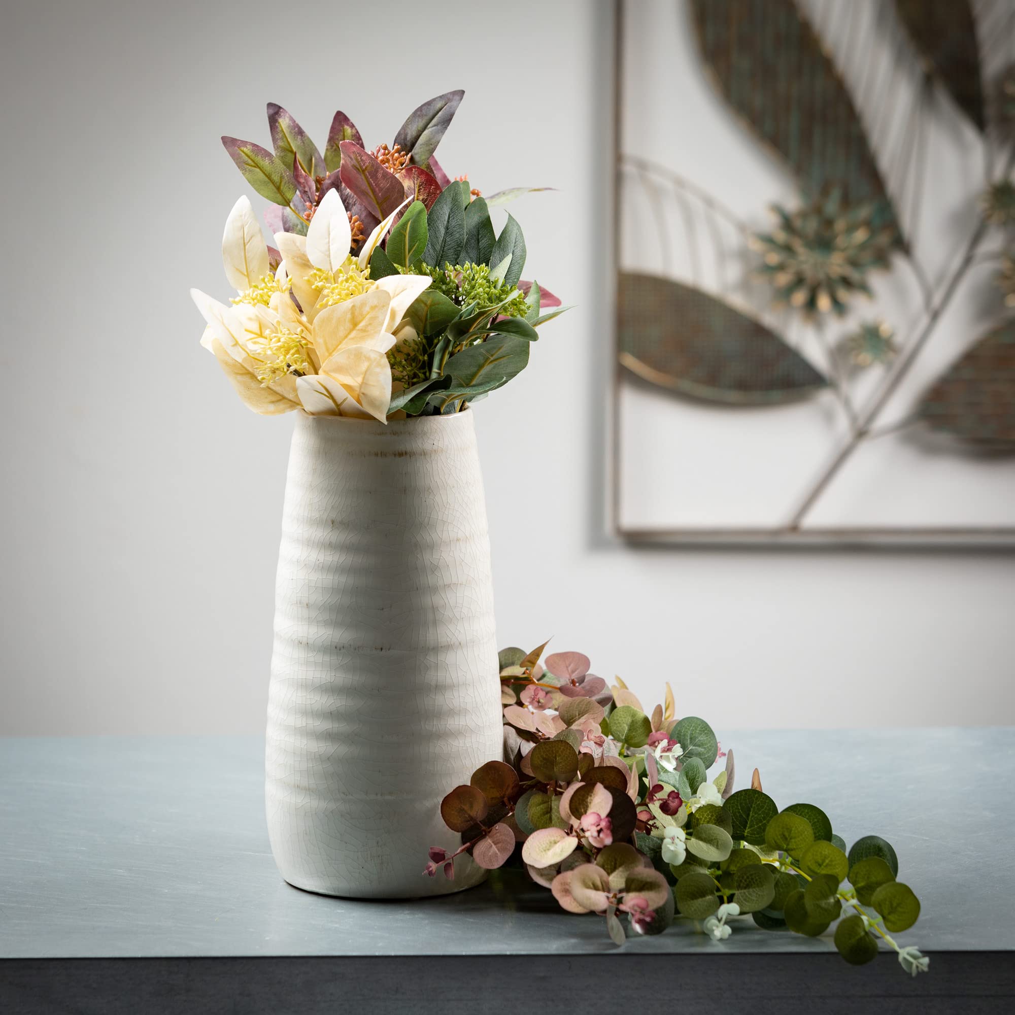 Sullivans Ceramic Boho Vase - Handcrafted Farmhouse Centerpiece for Wedding Reception, Living Room, Kitchen, Office, Bedroom & Bathroom Decor | Perfect for Boho Chic, Rustic & Modern Home Decor Styles