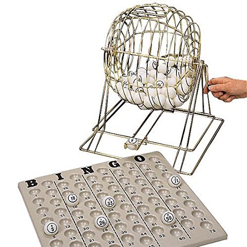 Bingo Cage Set - 15 Inch Professional Bingo Wheel with Balls for Schools, Churches, and Community Events - Perfect for Bingo Nights, Fundraisers, and Family Game Nights