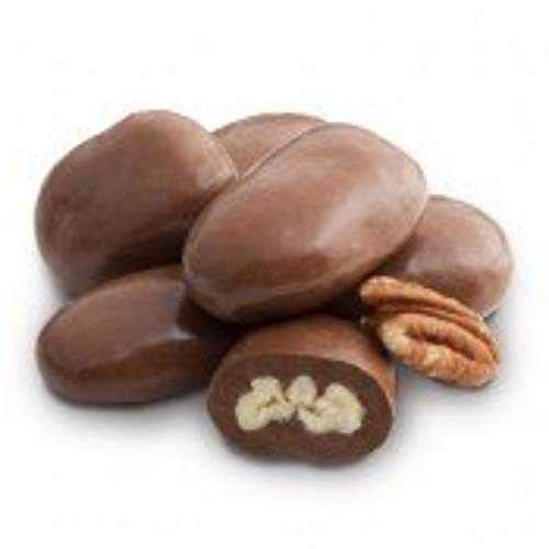 Dulcefina Premium Milk Chocolate Banana Bread Pecans - 2 Lbs Bag | Gourmet Chocolate Covered Pecans with Banana Flavor | Perfect for Gifts, Parties & Dessert Platters