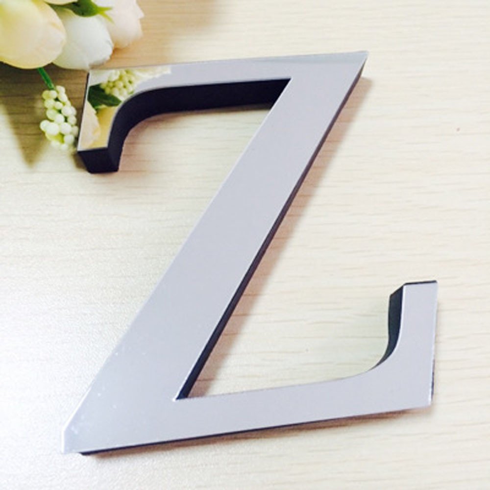 3D Mirror Decals Wall Stickers - DIY Acrylic Letters for Home & Living Room Decor