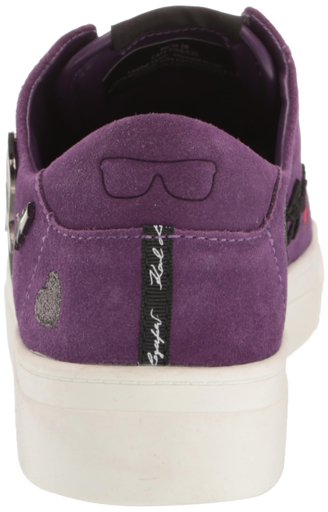 Karl Lagerfeld Paris Women's Cate Pins Sneakers - Fashionable White Leather Low-Top Lace-Up Shoes for Casual Wear & Street Style Outfits