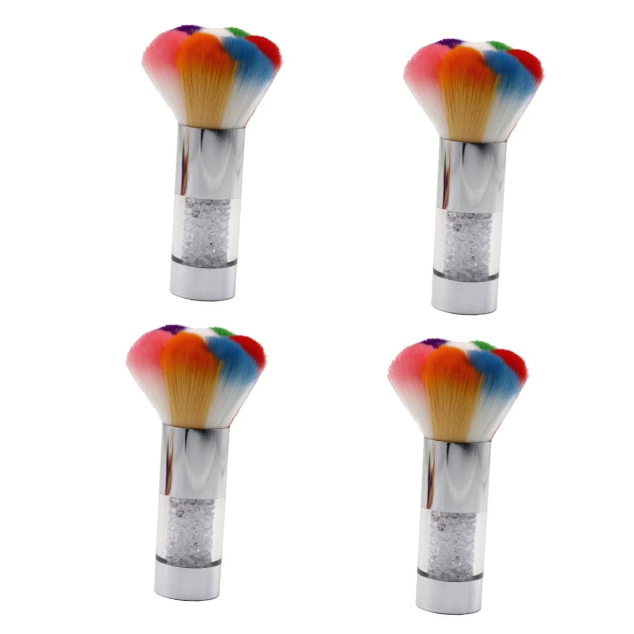**Minkissy 4-Piece Pedicure Tools Set - Acrylic Nail Brush, Dust Brush, Powder Brush & Nail Cleaner for Manicure & Nail Art - Durable & Comfortable Nylon Wool Brushes for Salon & Home Use**