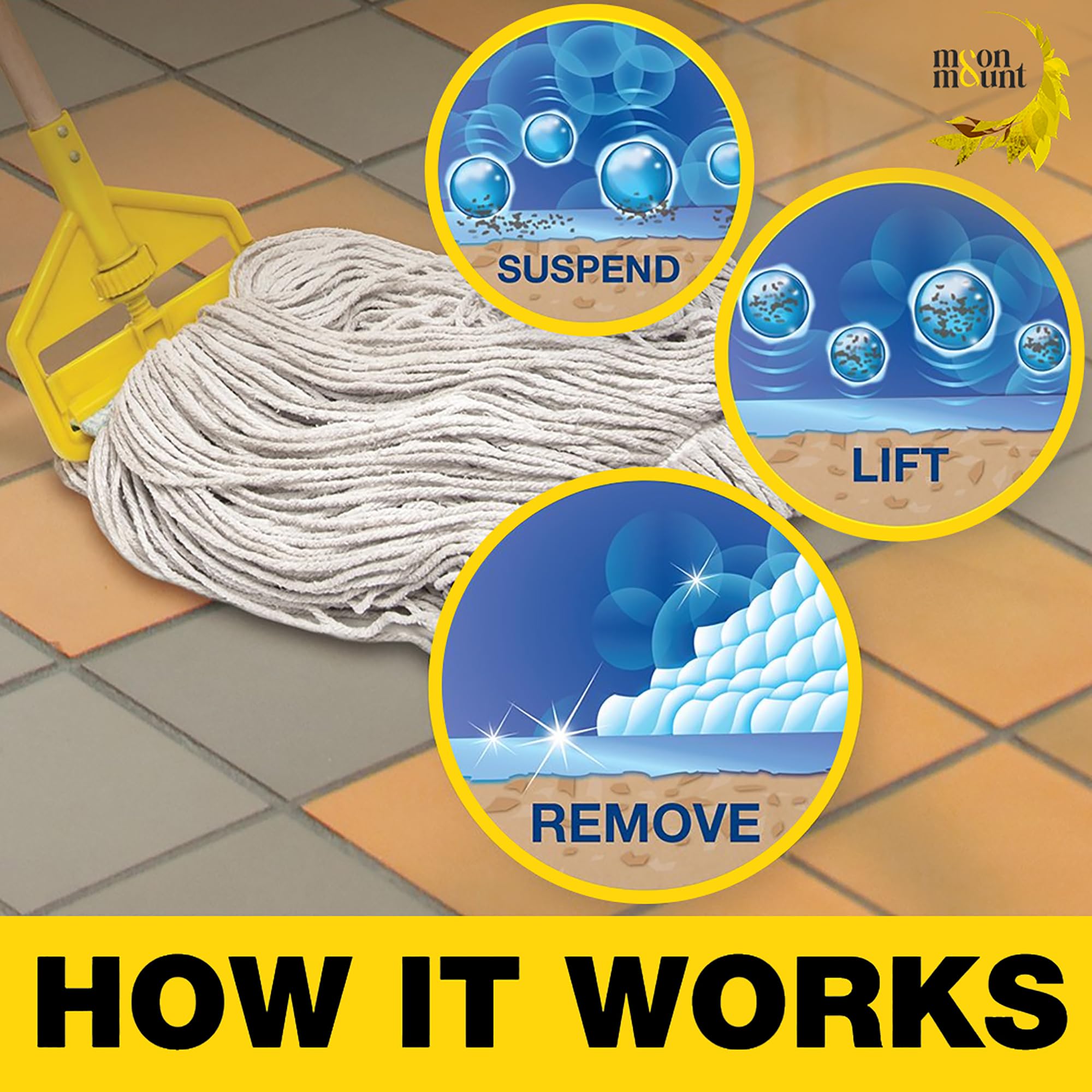 Eco-Friendly Non-Toxic Floor & Bathroom Cleaner Liquid - 5L Lemon Scented Tile & Surface Cleaner - Gentle on Skin - Perfect for Kitchen, Bathroom & Hard Floor Cleaning