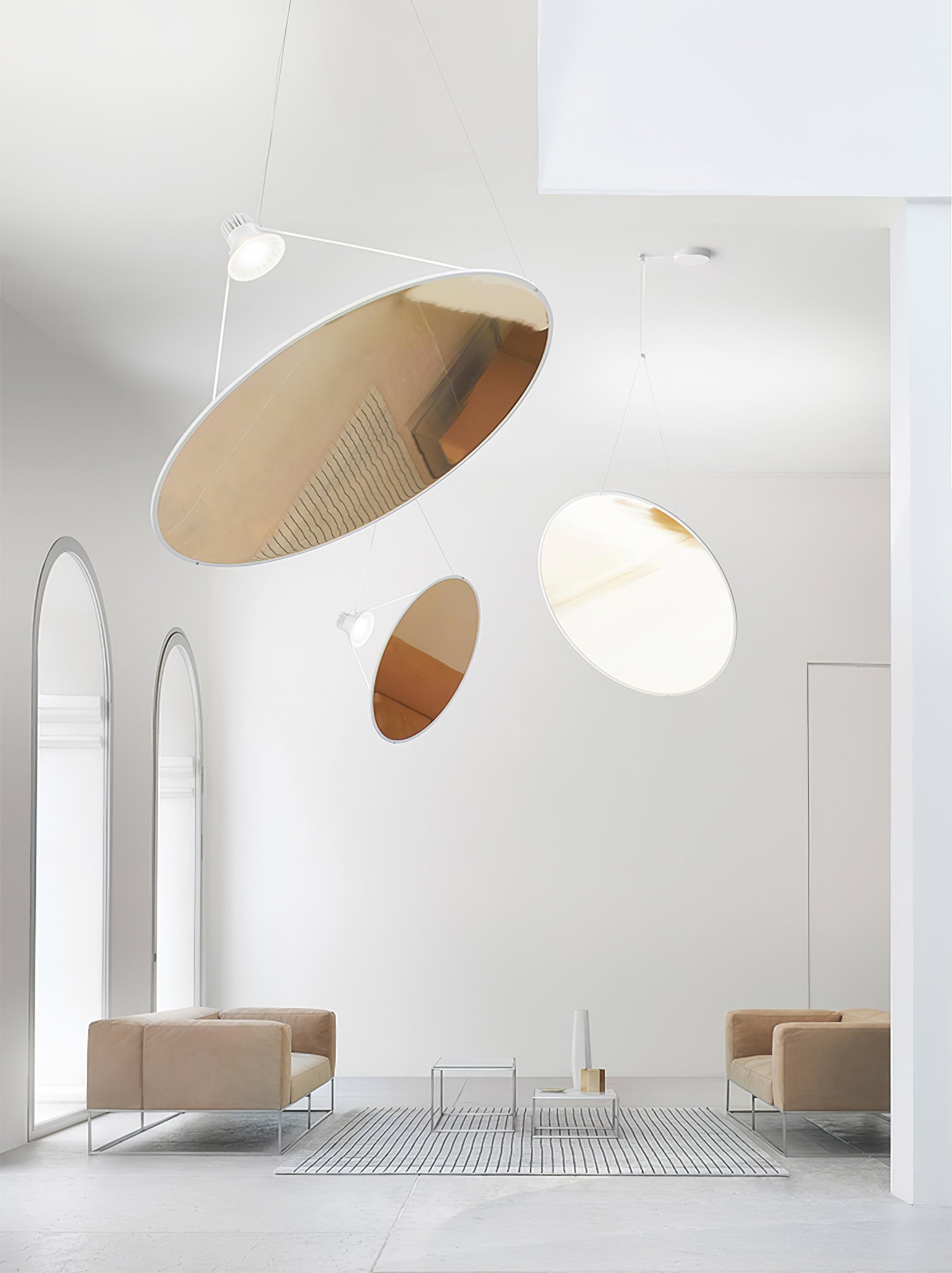 Amisol Modern Pendant Lamp - Stylish Hanging Light Fixture for Kitchen Island, Dining Room, Living Room & Bedroom Decor