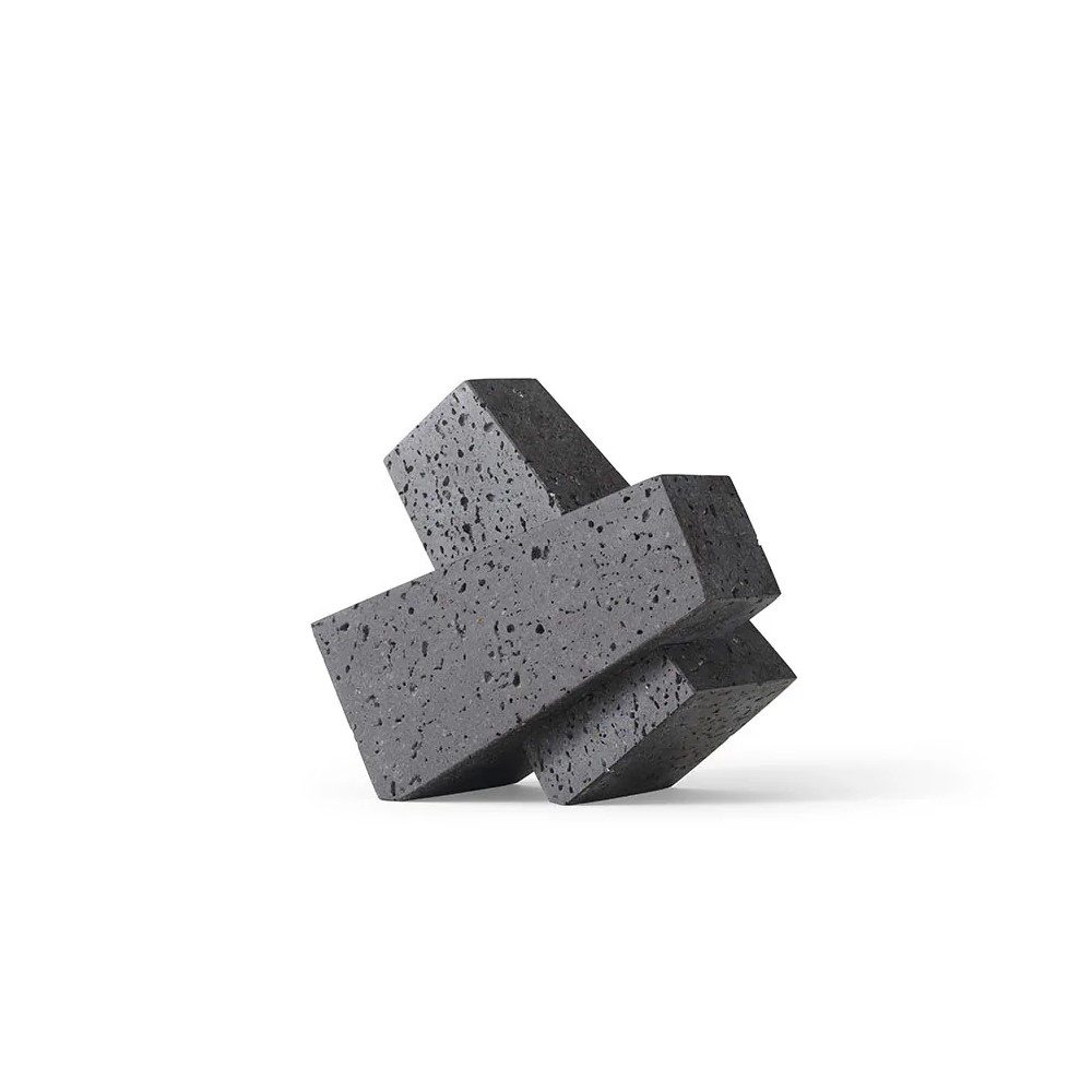 AUDO CPH Converge Bookends - Lava Stone Book Holders for Shelves & Desks - Perfect for Office, Home Decor, and Book Organization