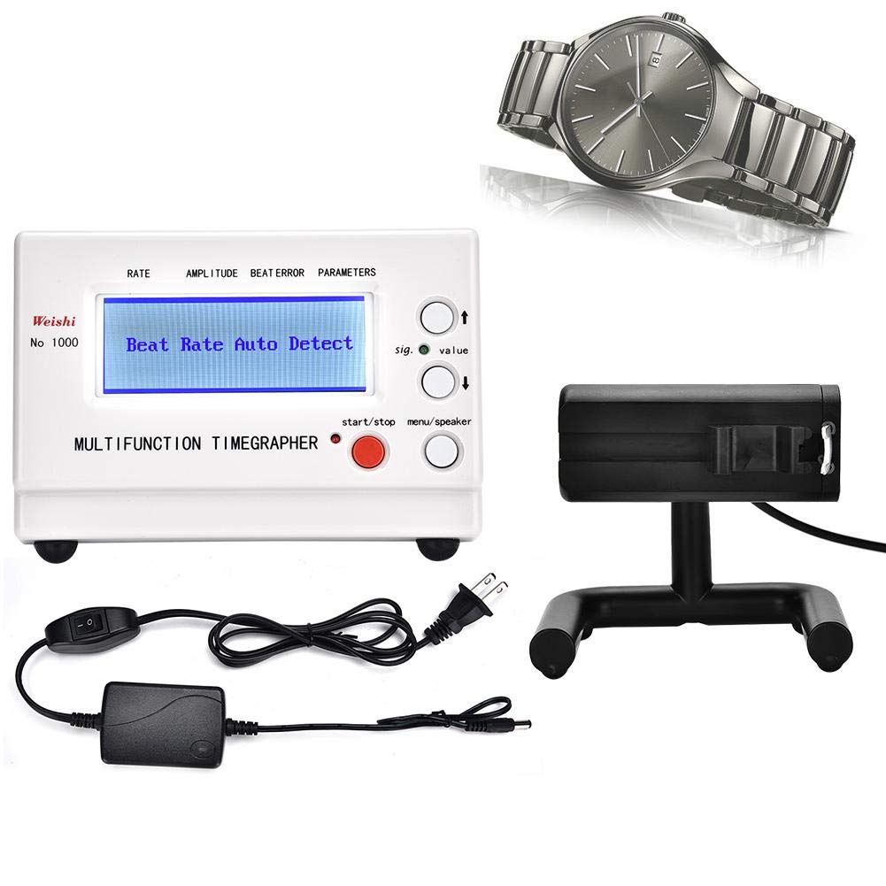 Nannday Professional Watch Timegrapher - Multifunctional Mechanical Watch Tester with 90-240V Voltage | Precision Timing Machine for Watchmakers & Repair Technicians | Perfect for Watch Repair Shops, Jewelers & Hobbyists