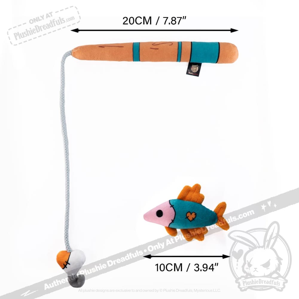 Magnetic Fishing Rod Plush Toy - Soft Stuffed Animal Catcher Game for Kids | Fun Indoor & Outdoor Play, Birthday Gifts, Party Favors