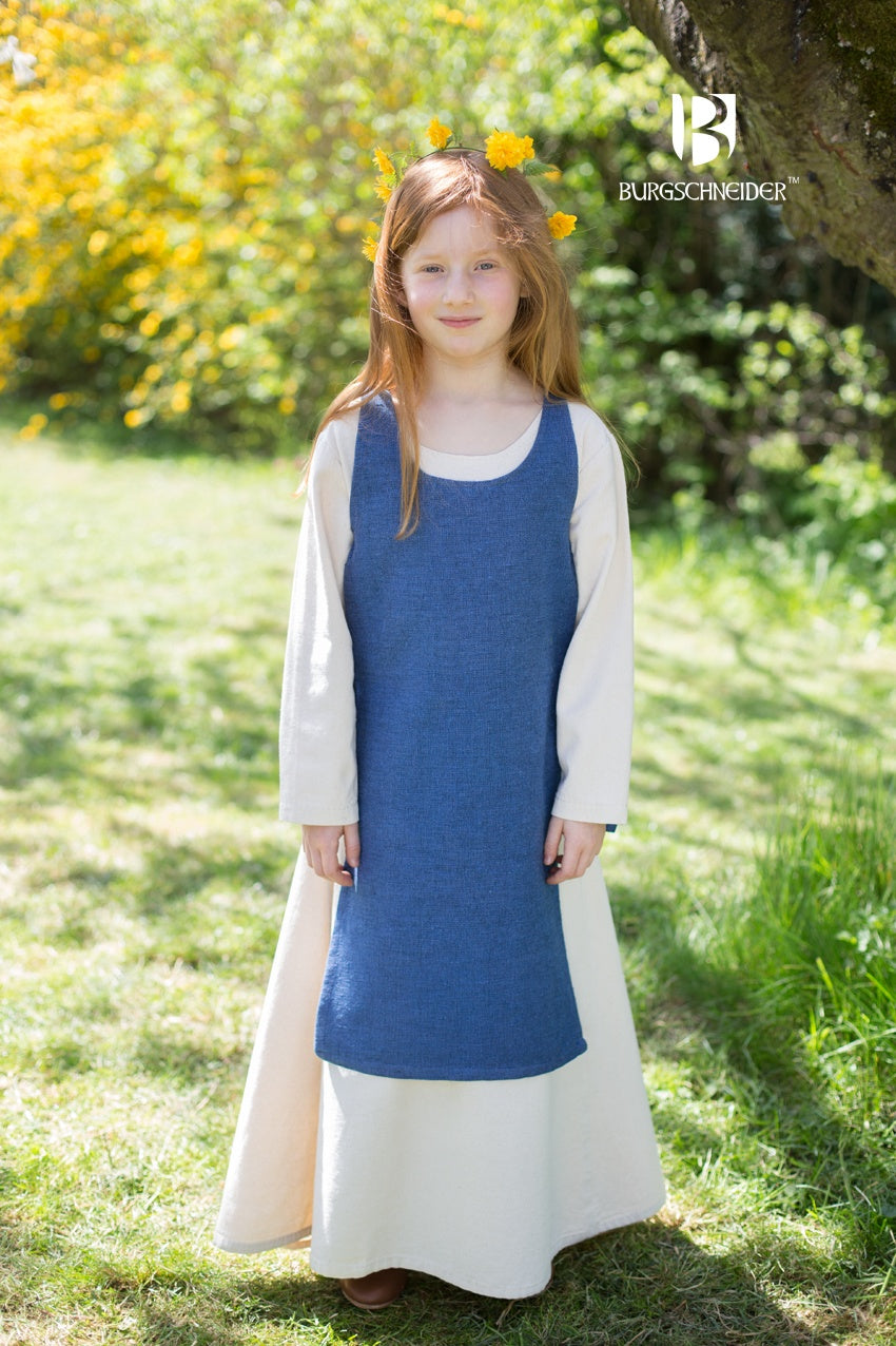 Ylva Ocean Blue Children's Over Dress - Stylish & Comfortable Kids' Dress for Parties, School & Everyday Wear