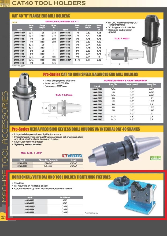 VERTEX 3900-4080 BT30 Horizontal & Vertical CNC Tool Setting Stand - Precision Measuring for Milling Machines & Lathes | Workshop & Industrial Use
