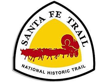 Santa Fe Trail Sign Shaped Magnet - 4x4 Inch Rustic Decor for Refrigerators, Lockers & Metal Surfaces - New Mexico Souvenir & Southwestern Home Decor